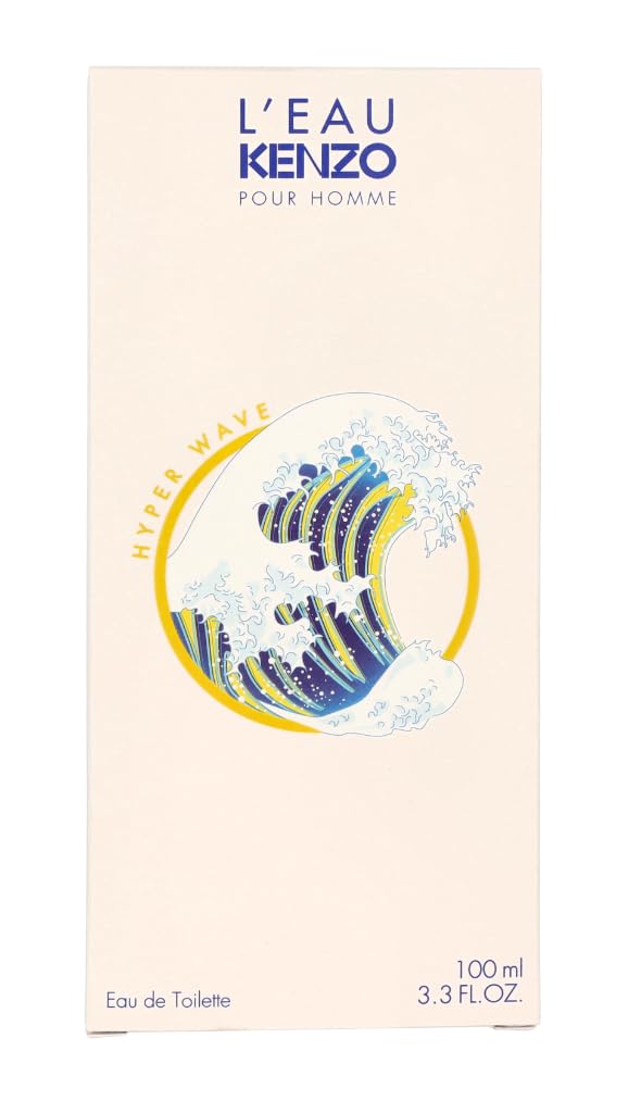 Kenzo L'eau Hyper Wave Fragrances 3274872407268 For Men EDT 3.4 oz - Thumbnail 3