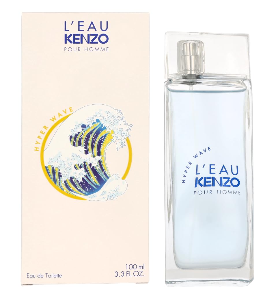 Kenzo L'eau Hyper Wave Fragrances 3274872407268 For Men EDT 3.4 oz