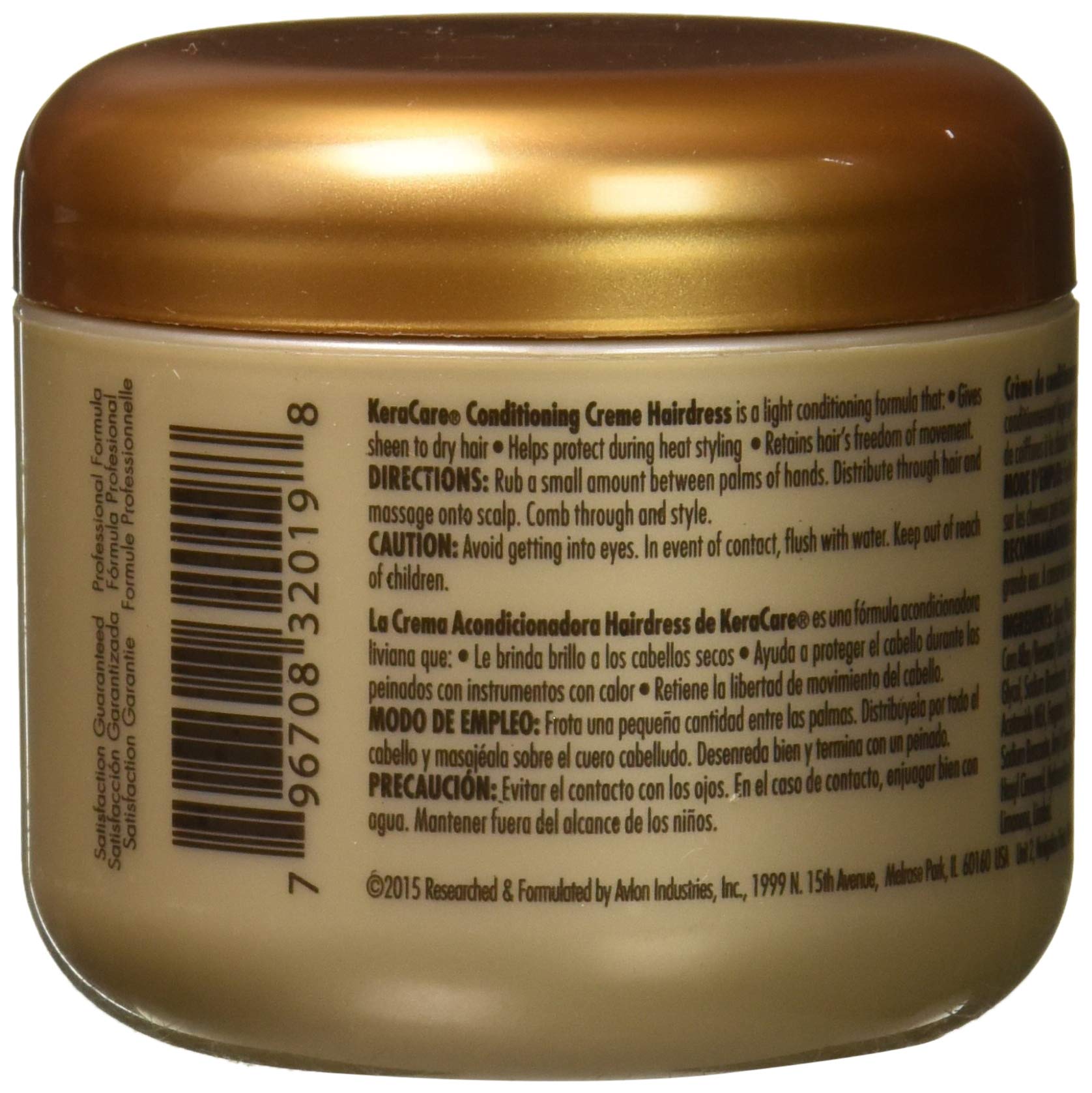 Keracare Conditioning Creme Hairdress 4 oz