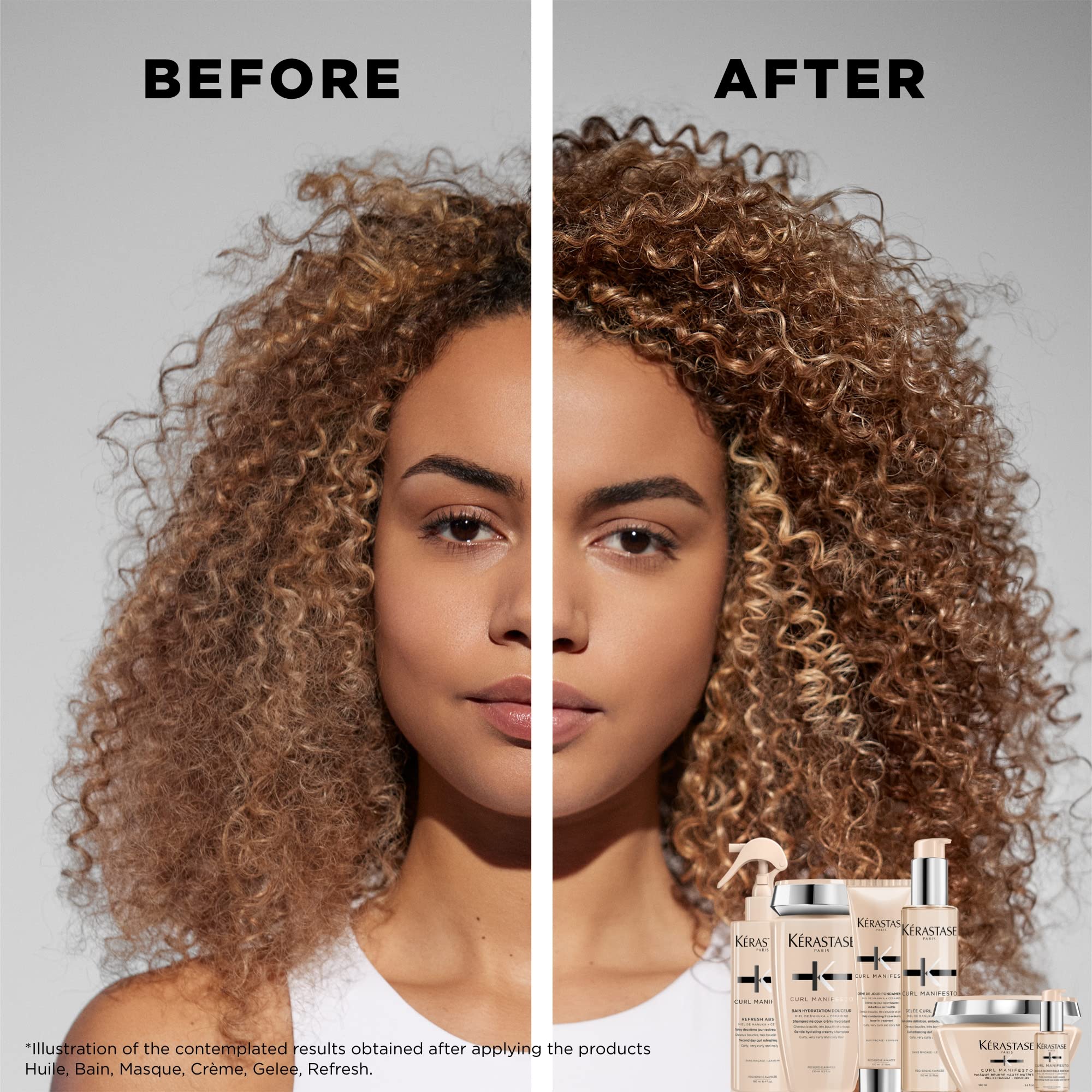 Kérastase Curl Manifesto Beurre Haute Nutrition Hair Mask Strengthens Prevents - Thumbnail 3