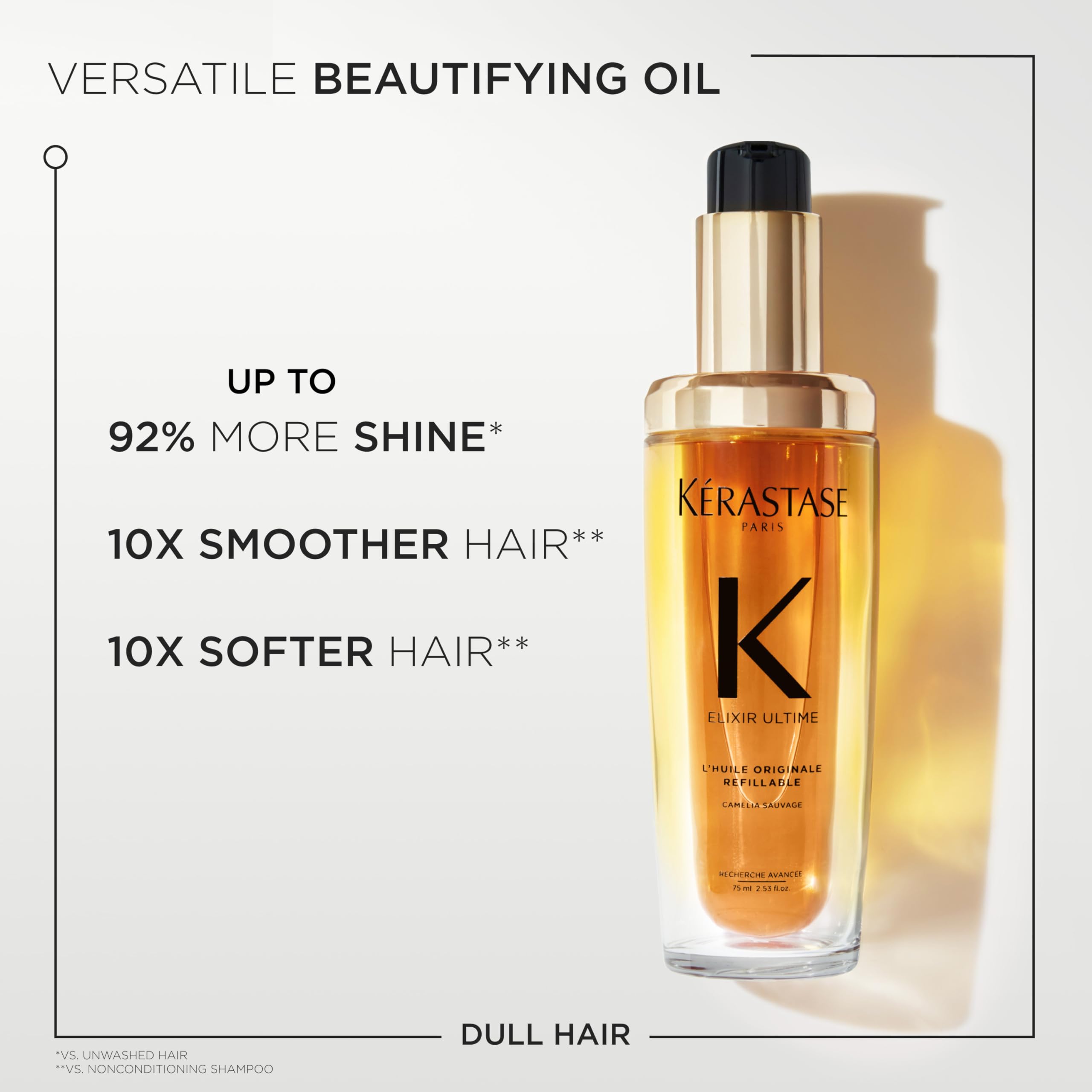 [Beauty] Kerastase Elixir Ultime Refillable Hair Oil Hydrates Smoothes Frizz Adds Shine - Thumbnail 2