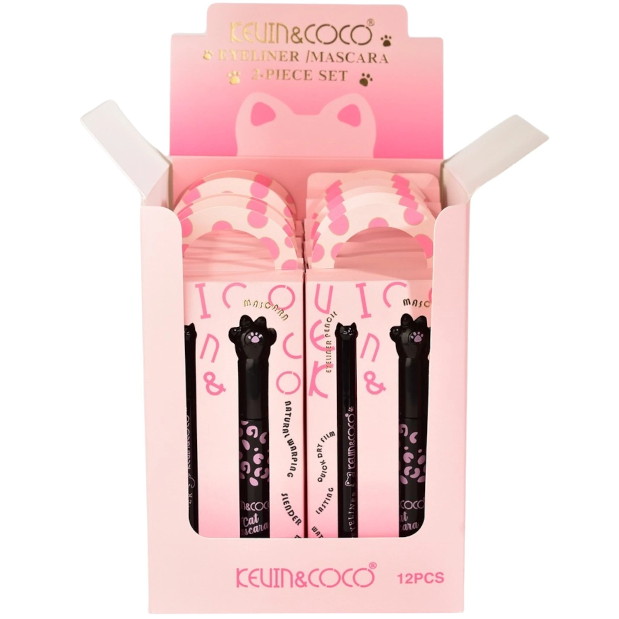 (12-pack) Kevin & Coco 2 Piece Set Eyeliner-Mascara