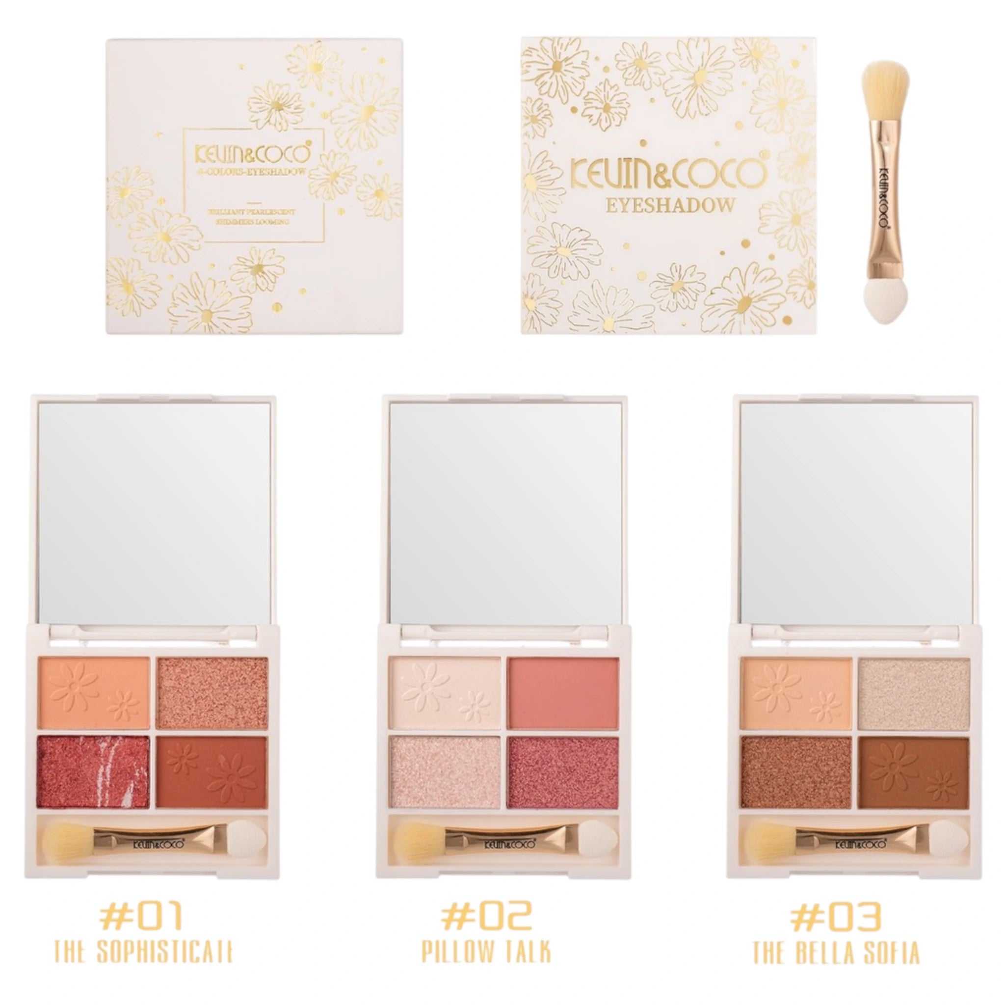 (24-pack) Kevin & Coco 4 Colors Eyeshadow - Thumbnail 2