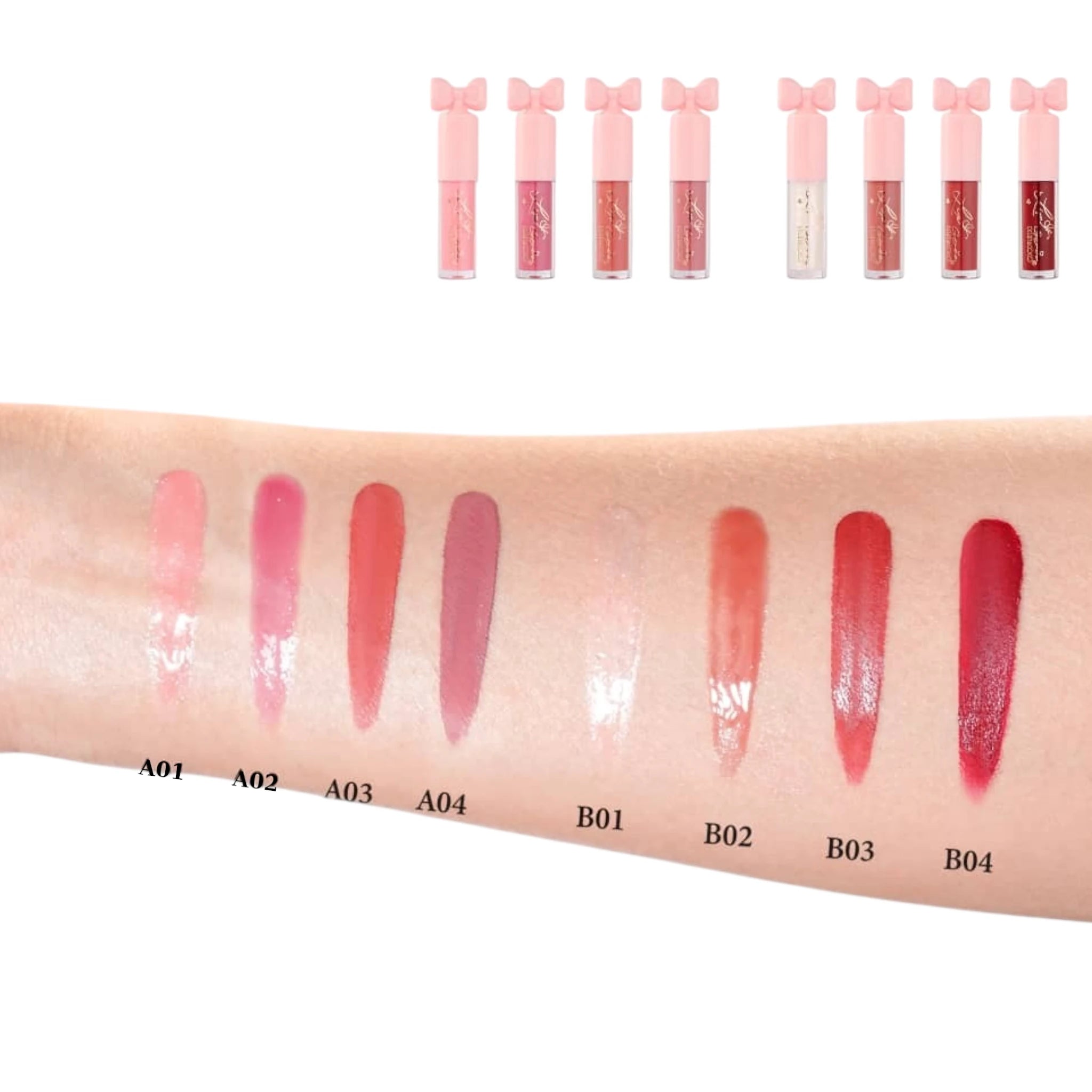 (6-pack) Kevin & Coco 4 Colors Lip Gloss Set - Thumbnail 3