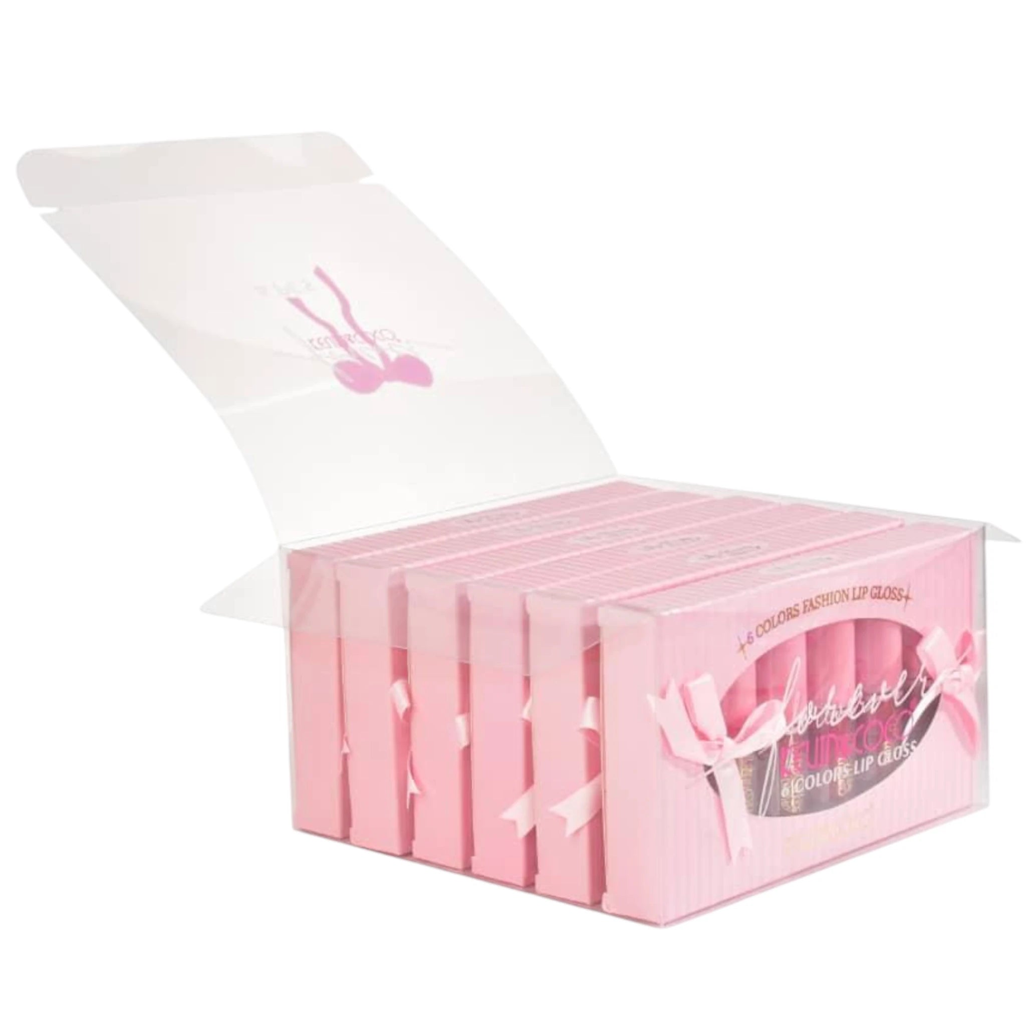 (6-pack) Kevin & Coco 6 Colors Fashion Lip Gloss (Set) - Thumbnail 2