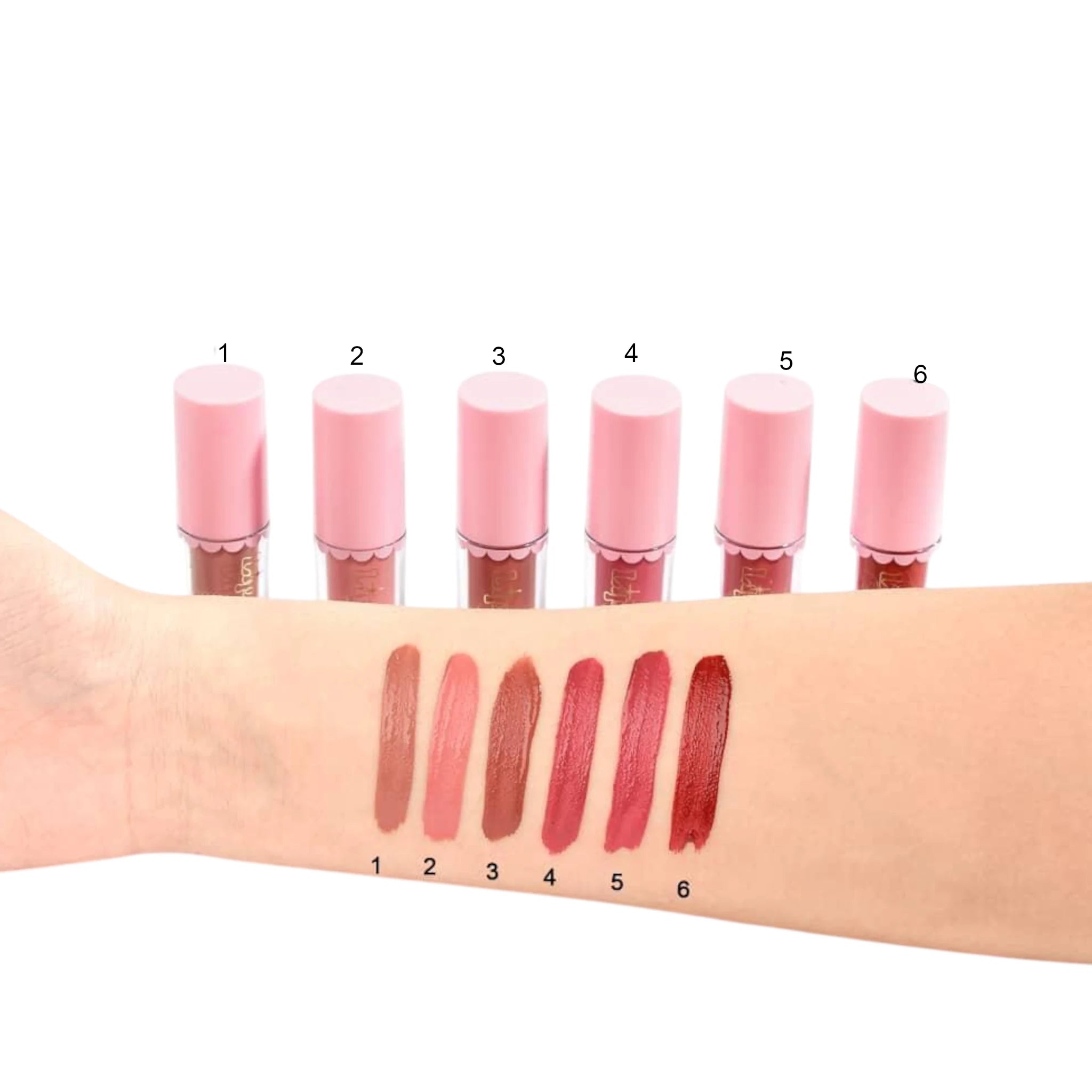 (6-pack) Kevin & Coco 6 Colors Fashion Lip Gloss (Set) - Thumbnail 3