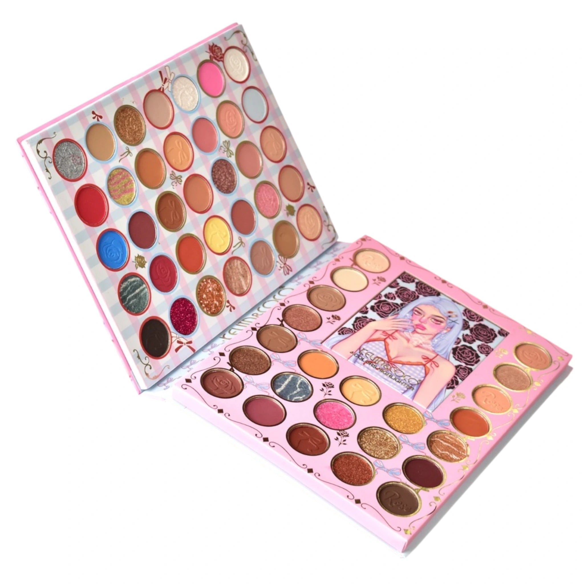 (12-pack) Kevin & Coco 62 Colors Eyeshadow Palette - Thumbnail 2