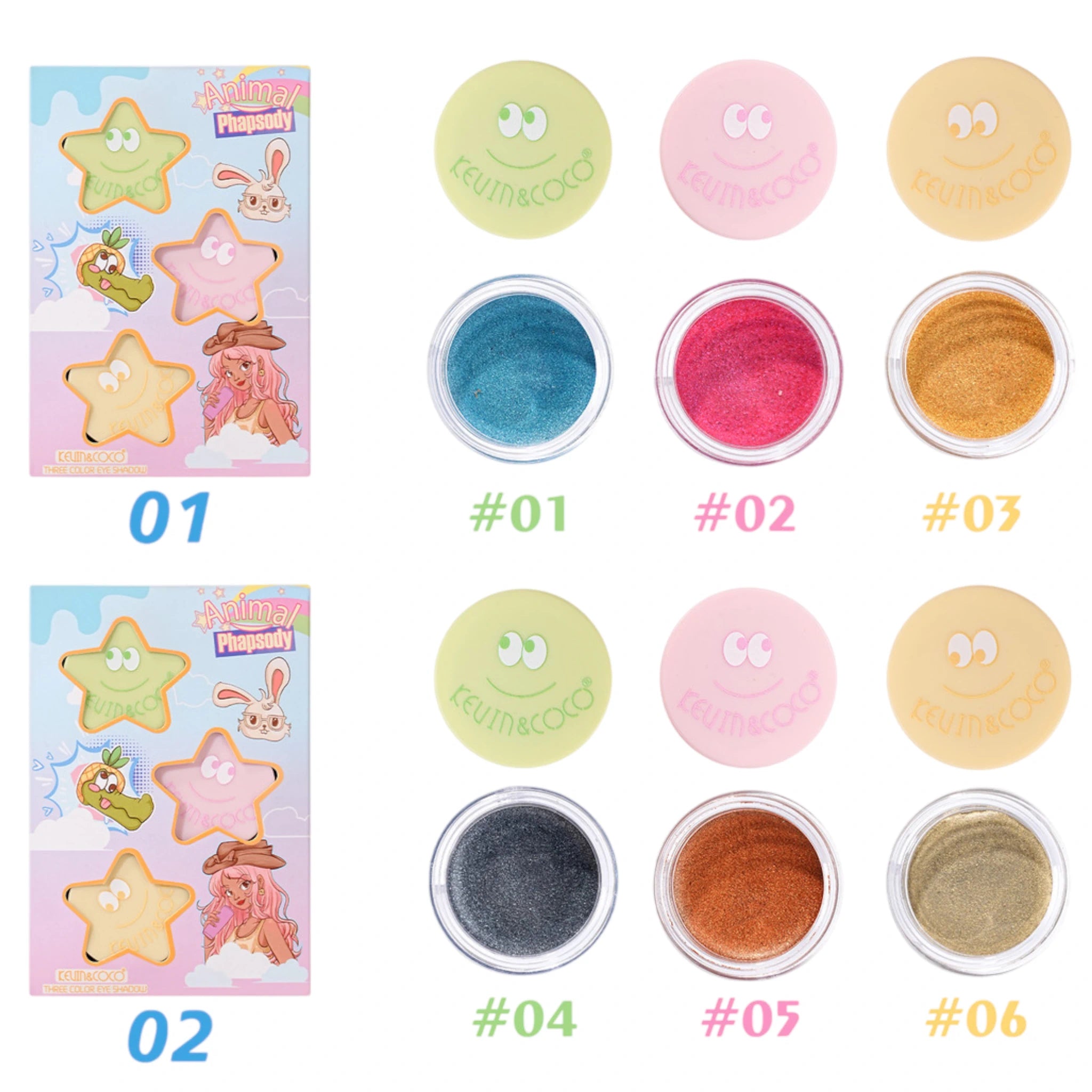 (12-pack) Kevin & Coco Animal Rhapsody Eyeshadow Cream - Thumbnail 2