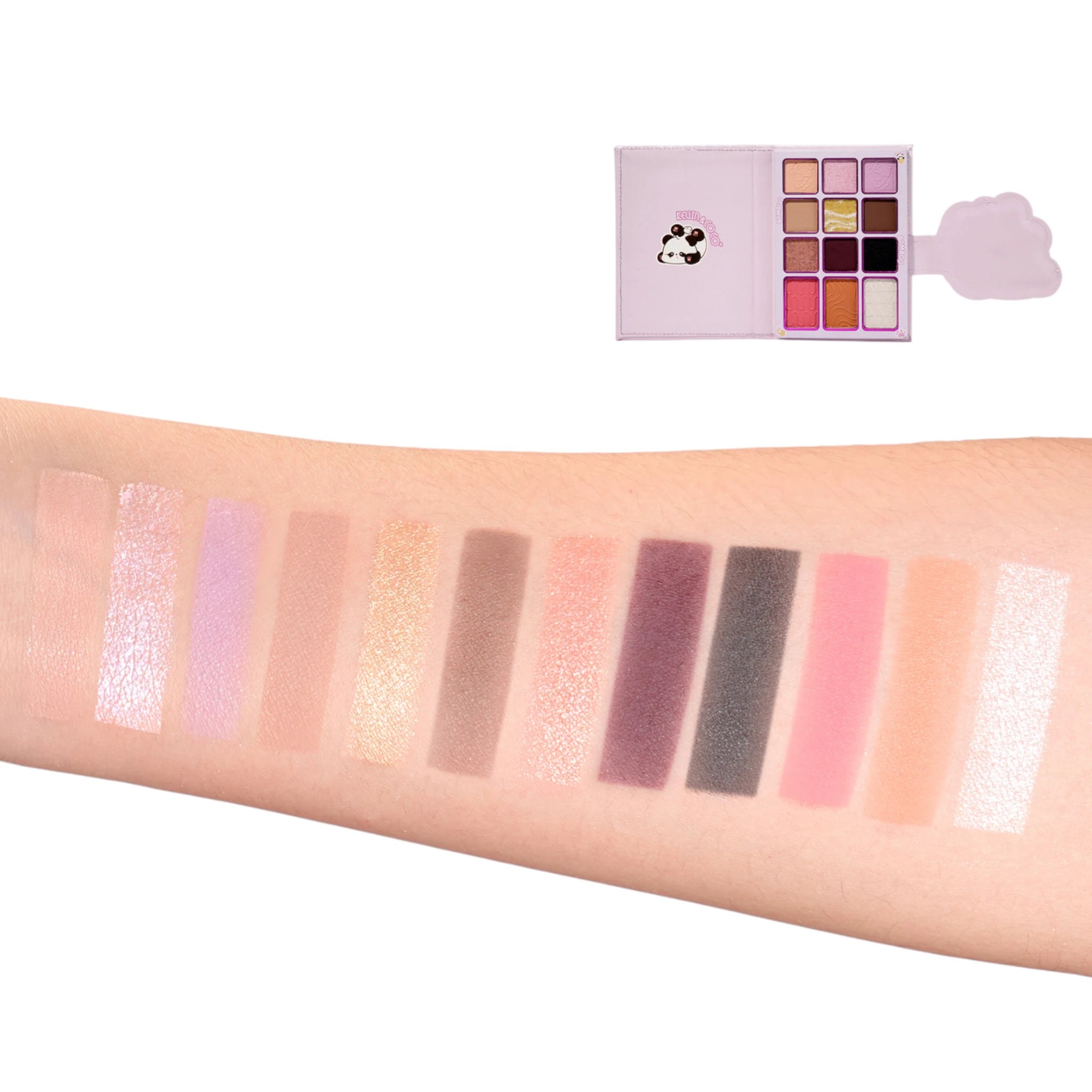 (6-pack) Kevin & Coco Bamboo Eyeshadow Palette With Brushes - Thumbnail 2