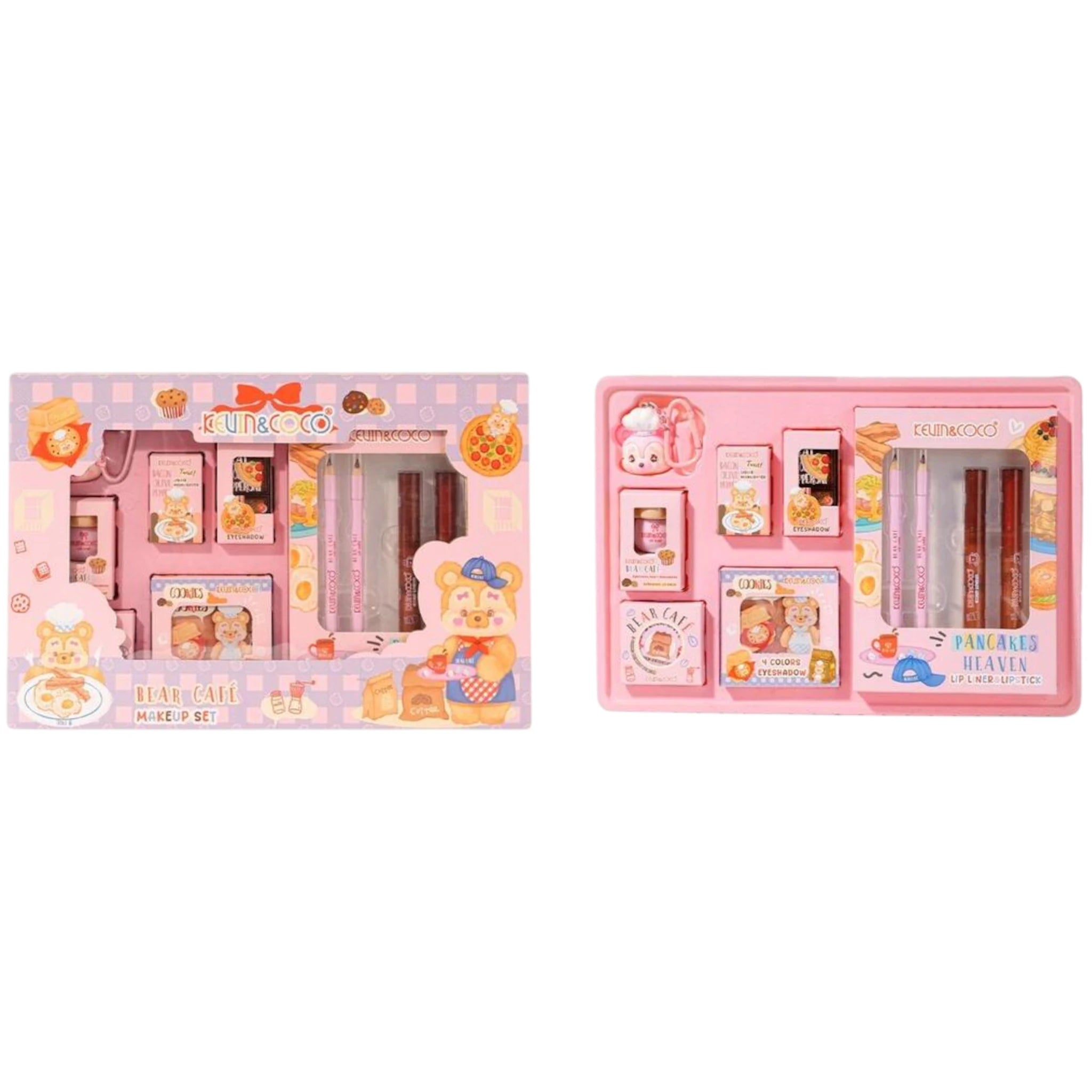 (6-pack) Kevin & Coco Bear Cafe Makeup (Set) - Thumbnail 2