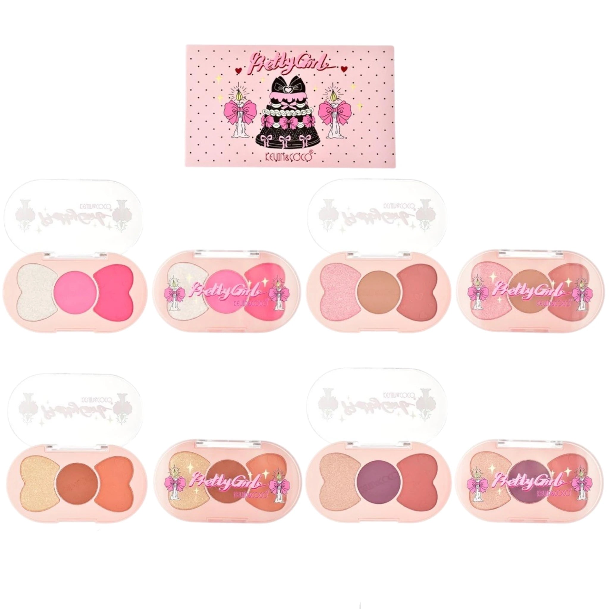 (24-pack) Kevin & Coco Bell 3 Color Eyeshadow - Thumbnail 2