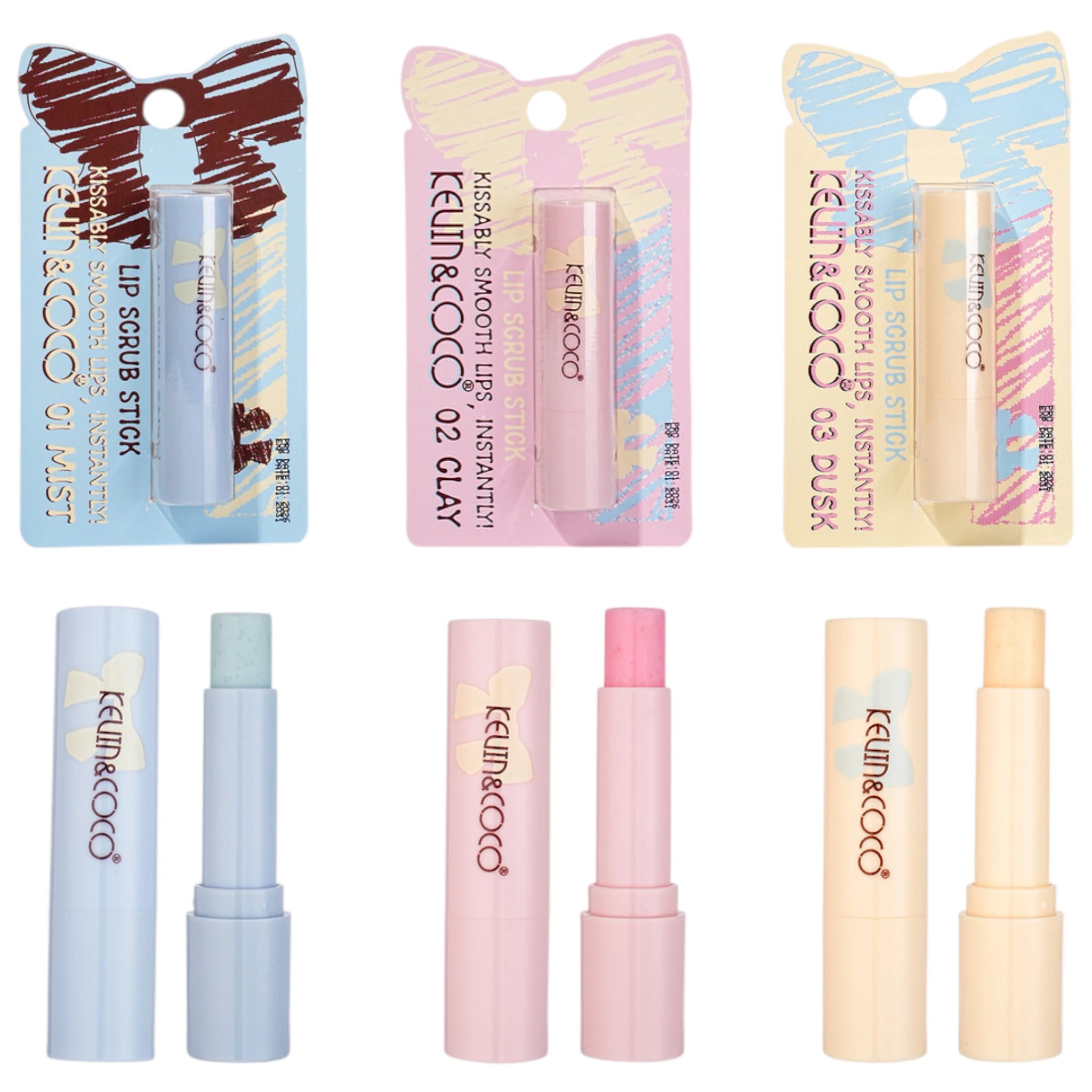 (24-pack) Kevin & Coco Bow Lip Scrub - Thumbnail 2
