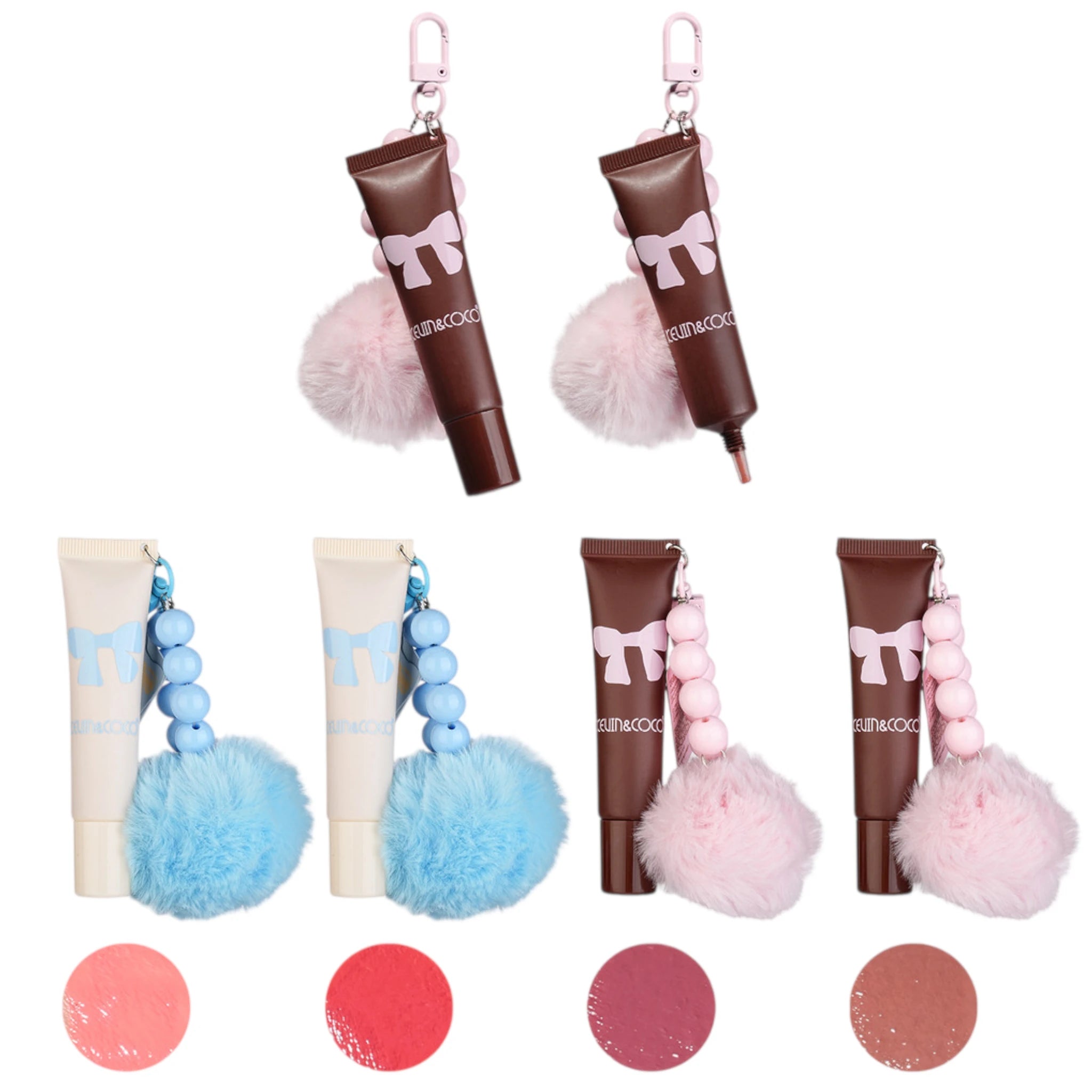 (24-pack) Kevin & Coco Bow Liquid Blush With Keychain - Thumbnail 2