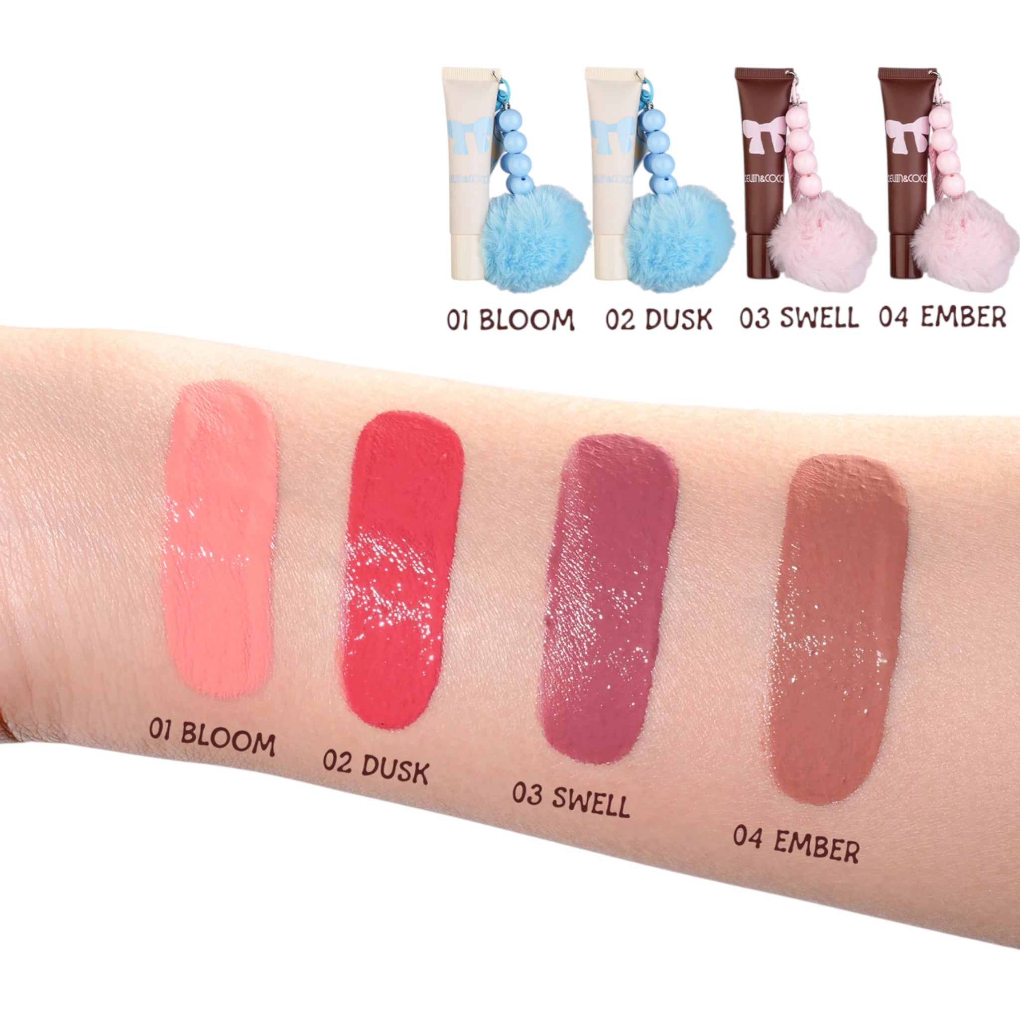 (24-pack) Kevin & Coco Bow Liquid Blush With Keychain - Thumbnail 3