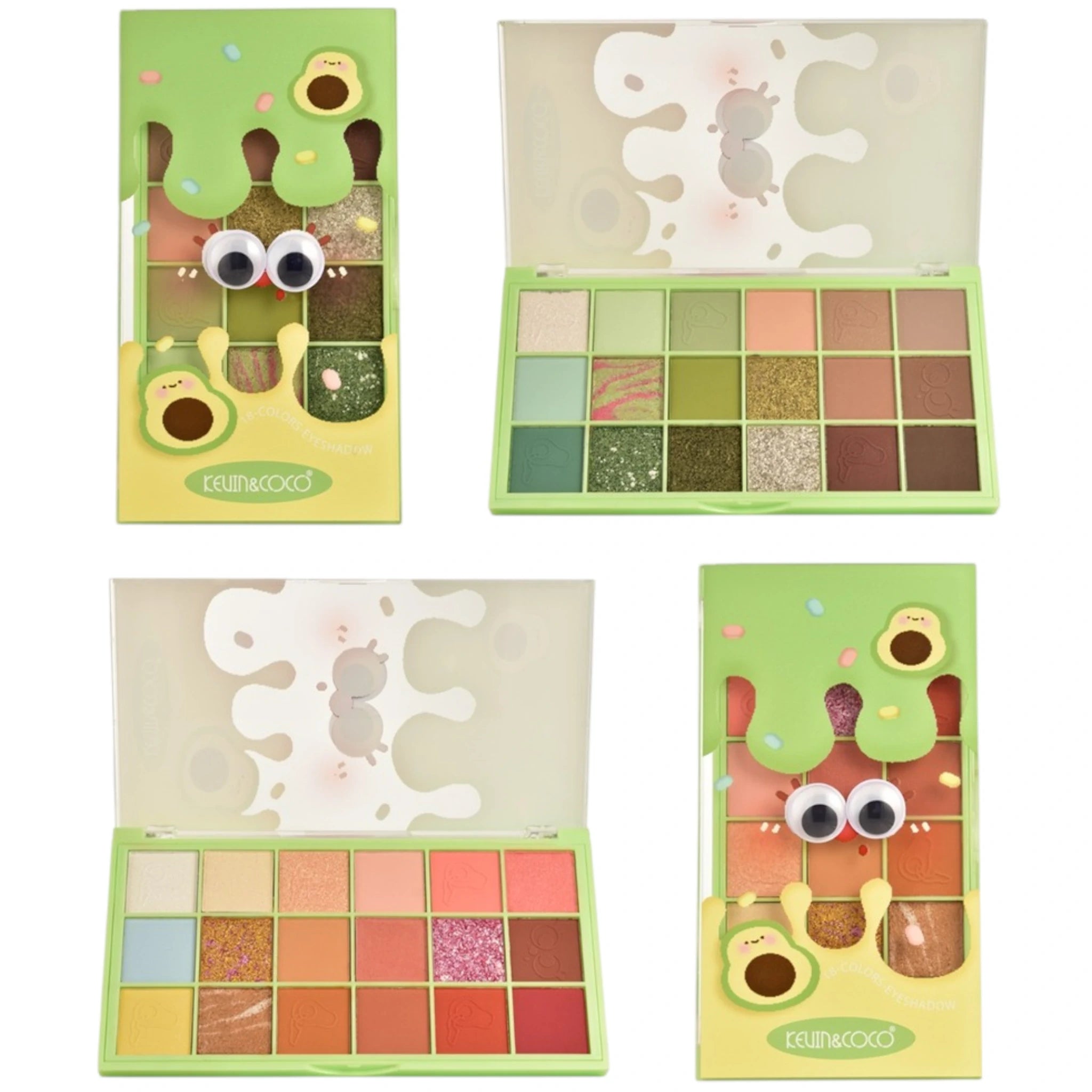 (12-pack) Kevin & Coco Cheese Avocado 18 Colors Eyeshadow - Thumbnail 2