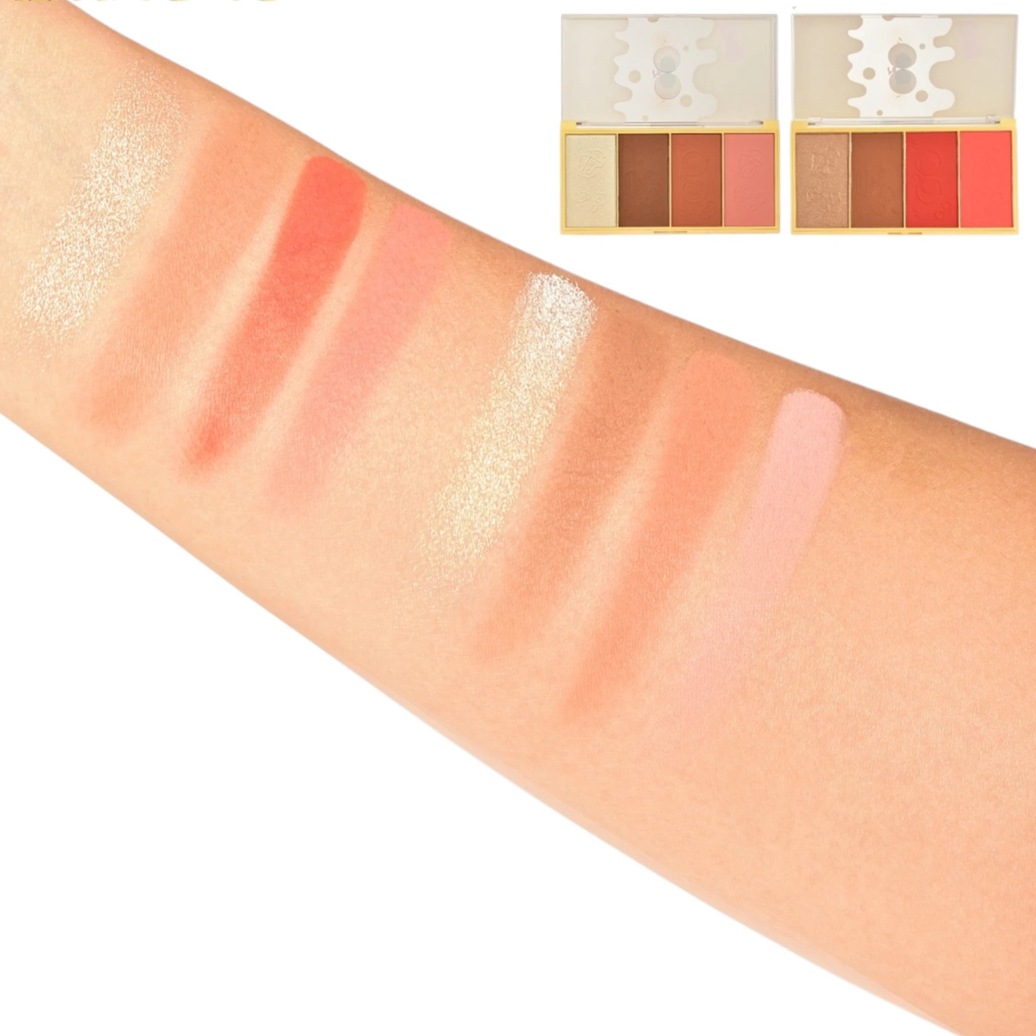 (12-pack) Kevin & Coco Cheese Avocado 4 Colors Face Palette - Thumbnail 3