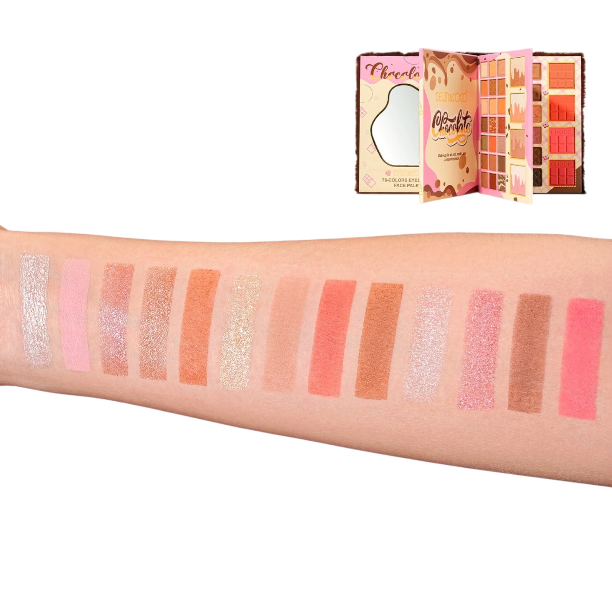 (6-pack) Kevin & Coco Chocolate Eyeshadow Face Palette - Thumbnail 3