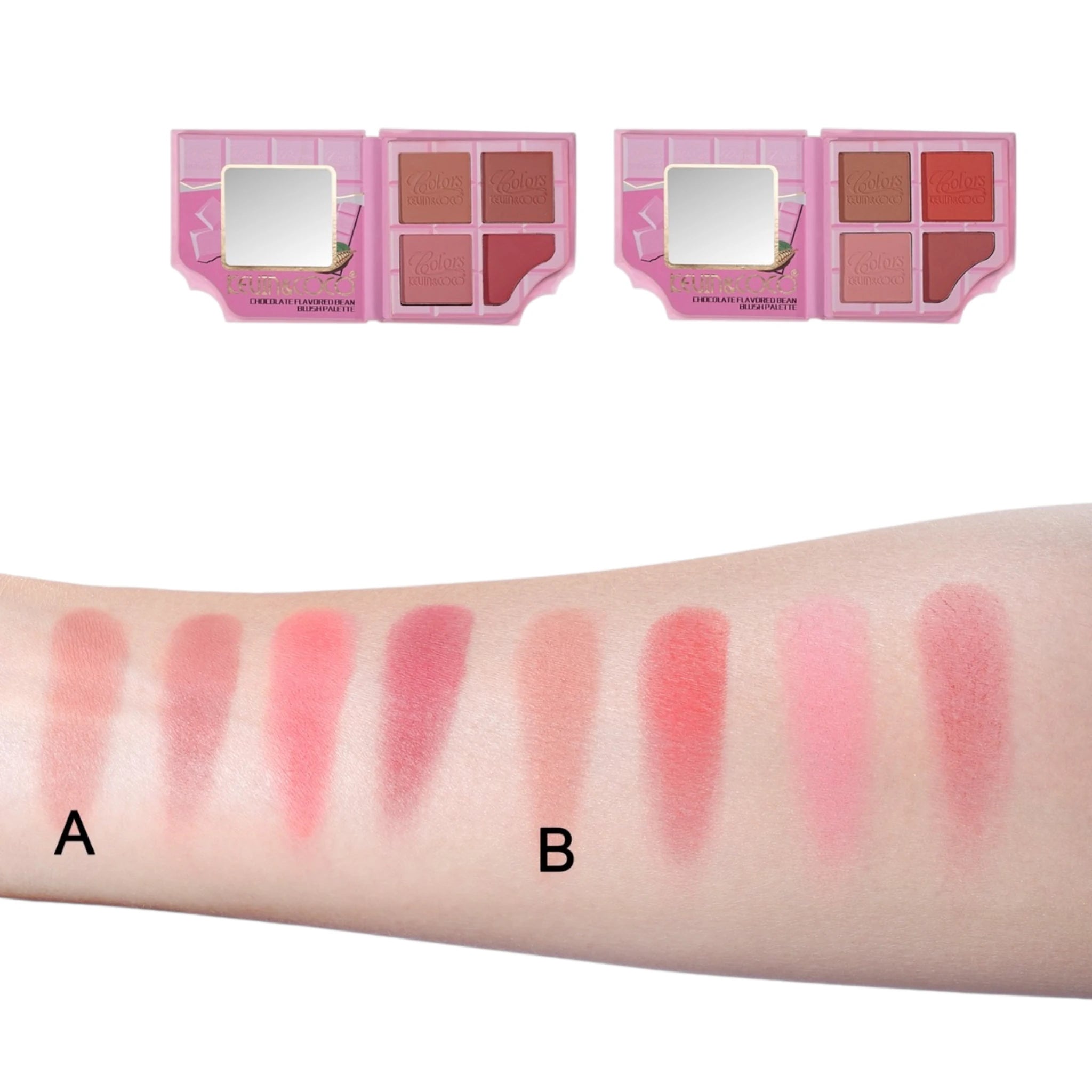 (12-pack) Kevin & Coco Chocolate Flavored Bean Blush Palette