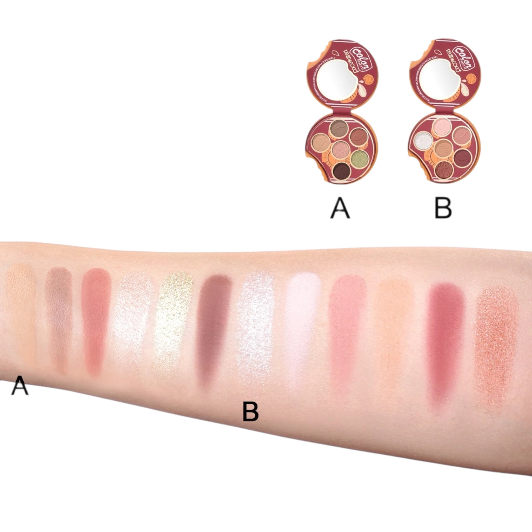 (12-pack) Kevin & Coco Chocolate Flavored Bean Eyeshadow Palette