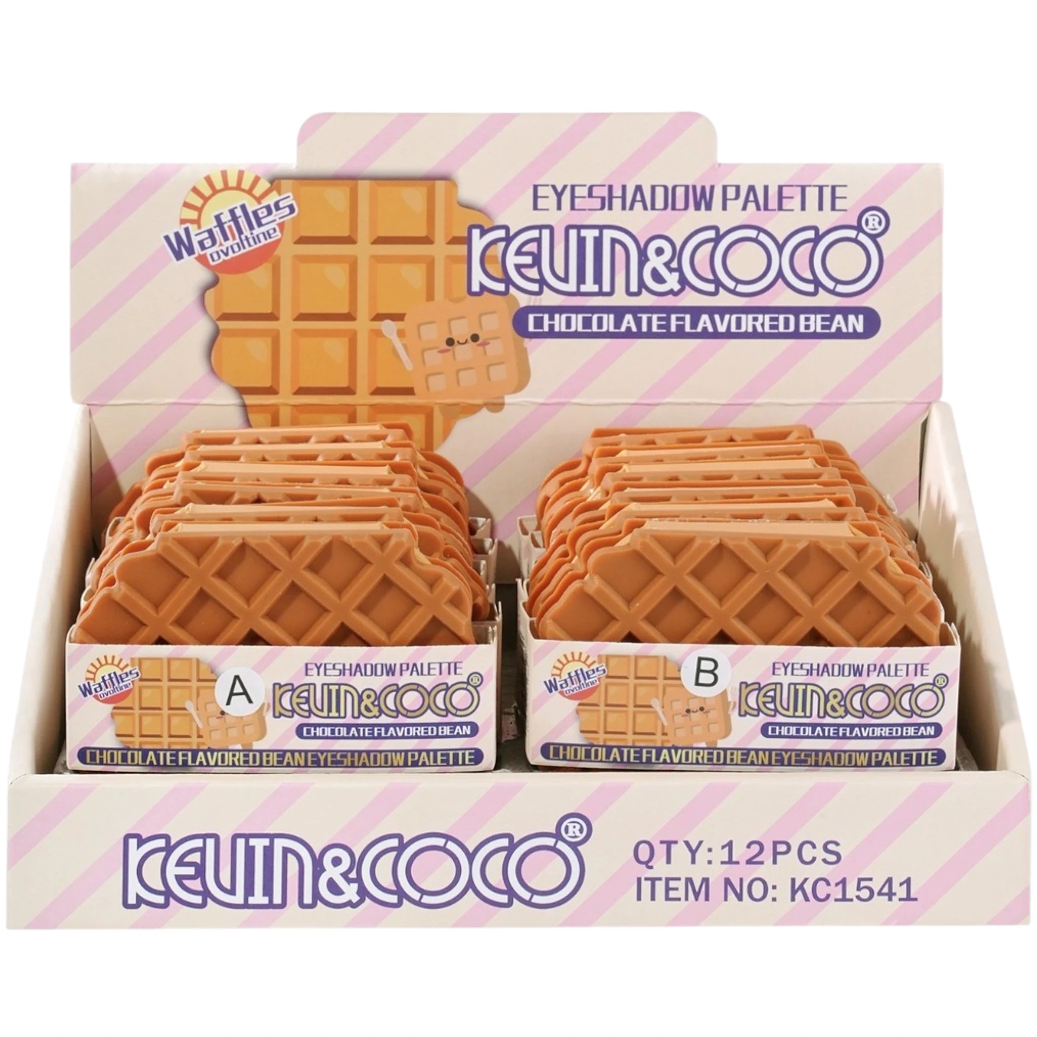 (12-pack) Kevin & Coco Chocolate Flavored Bean Eyeshadow Palette