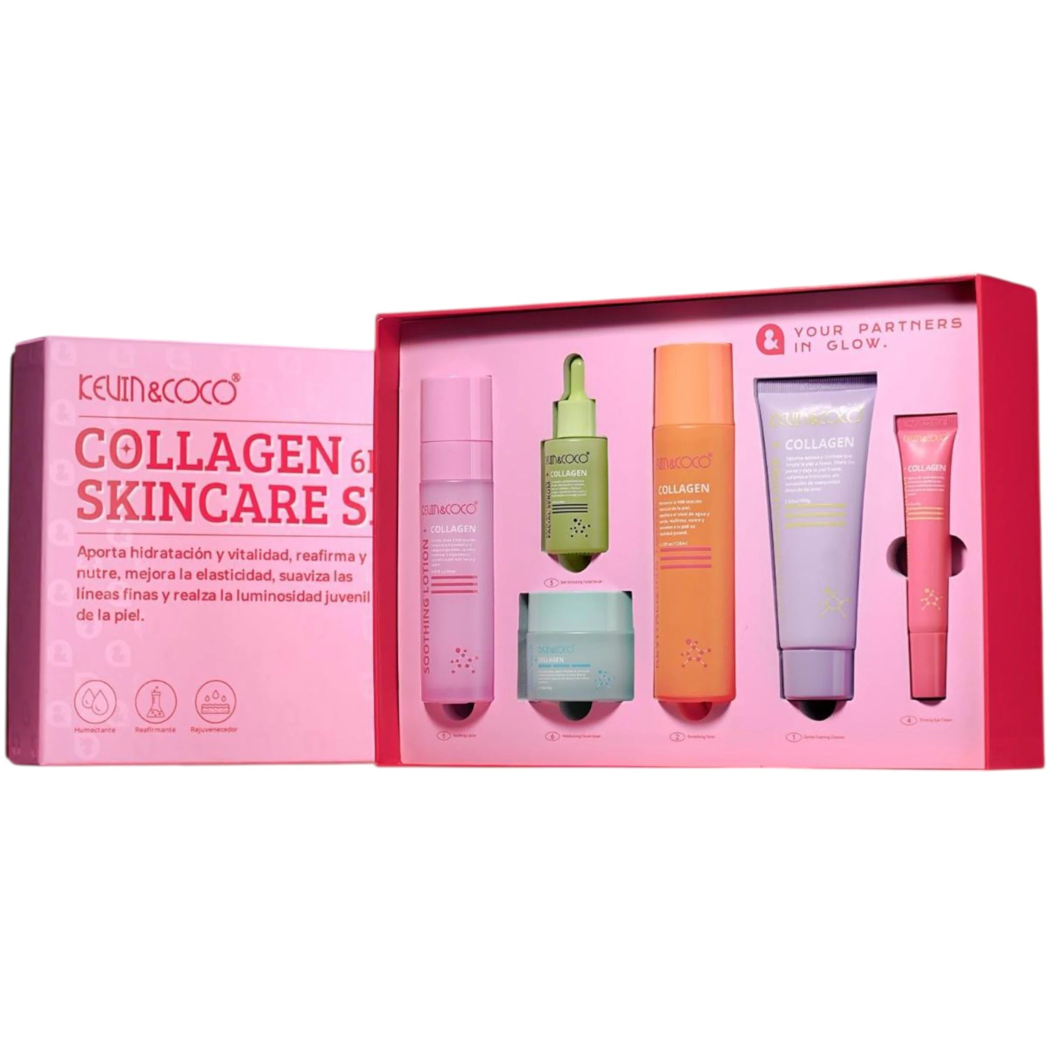 (1) Kevin & Coco Collagen 6 Pcs Skin Care Set