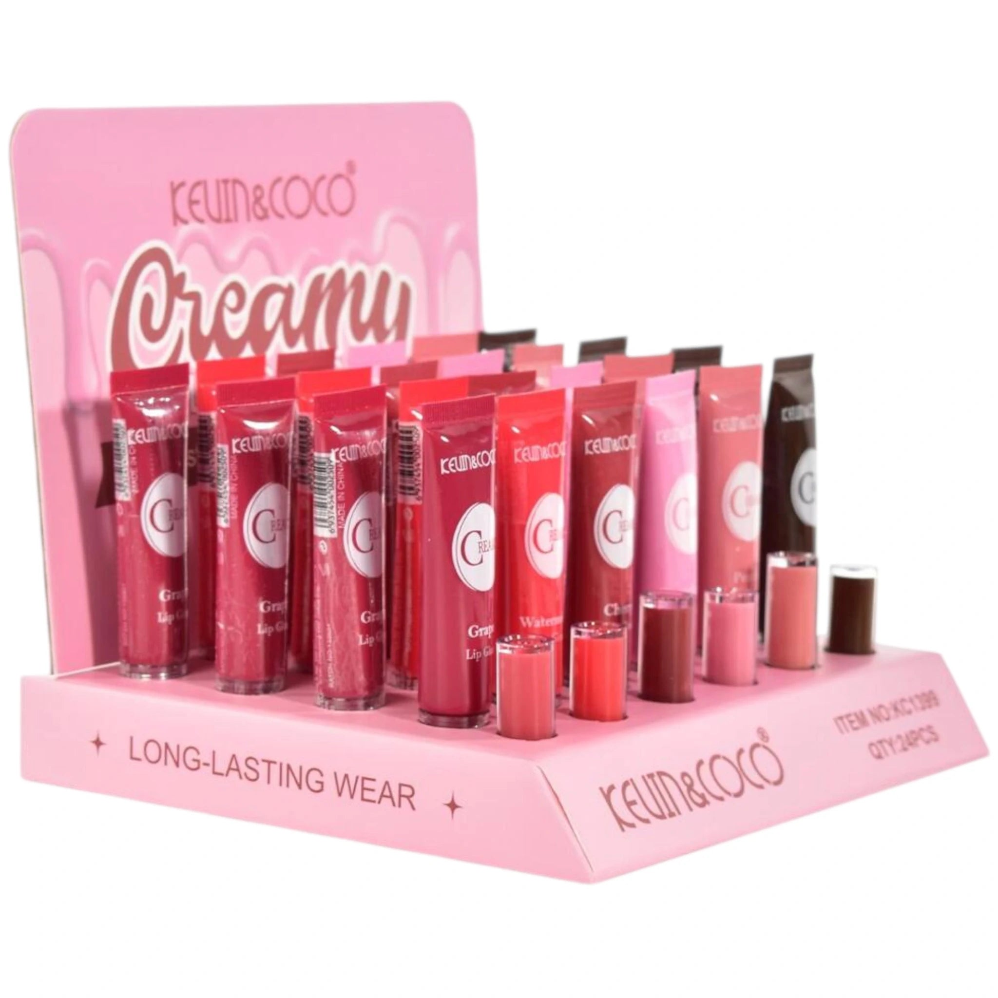 (24-pack) Kevin & Coco Creamy Lip Gloss