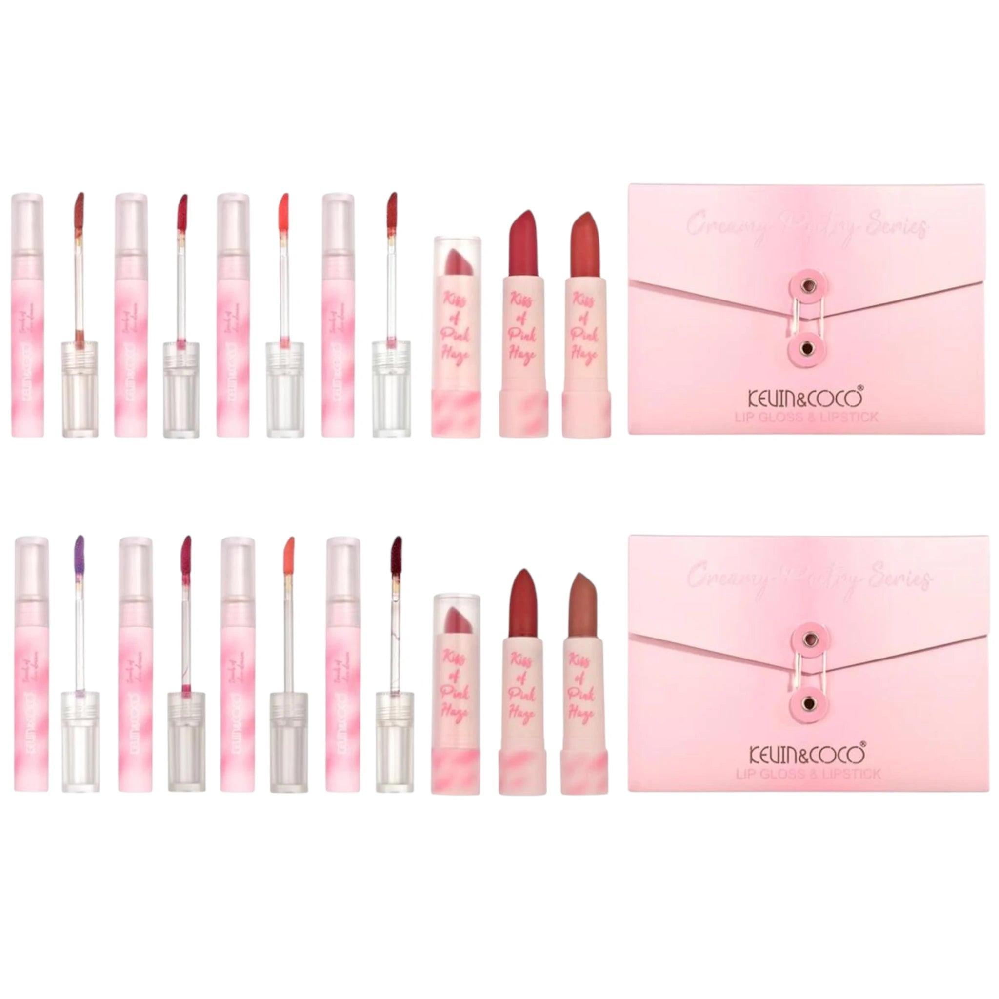 (6-pack) Kevin & Coco Creamy Poetry Series Lip Gloss & Lipstick (Set) - Thumbnail 2