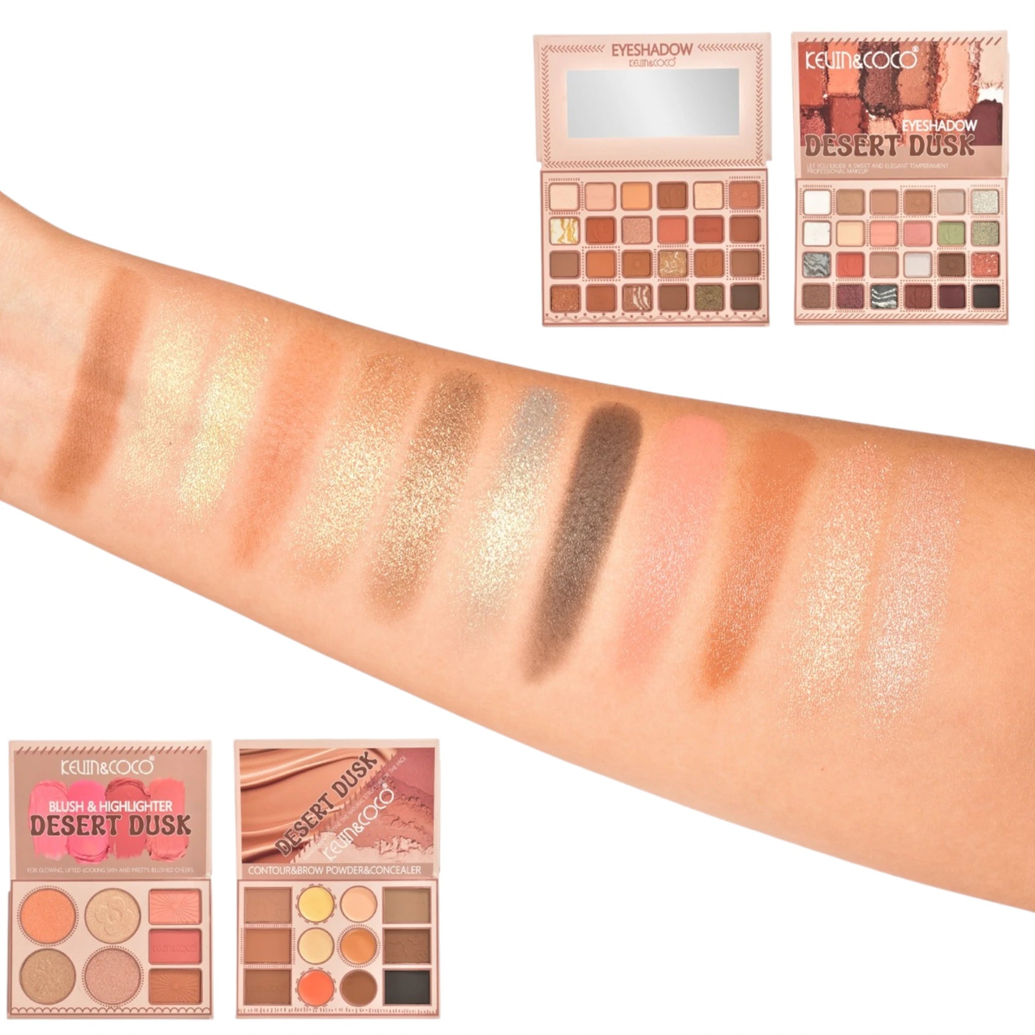 (6-pack) Kevin & Coco Desert Dusk Eyeshadow - Face Palatte - Thumbnail 3