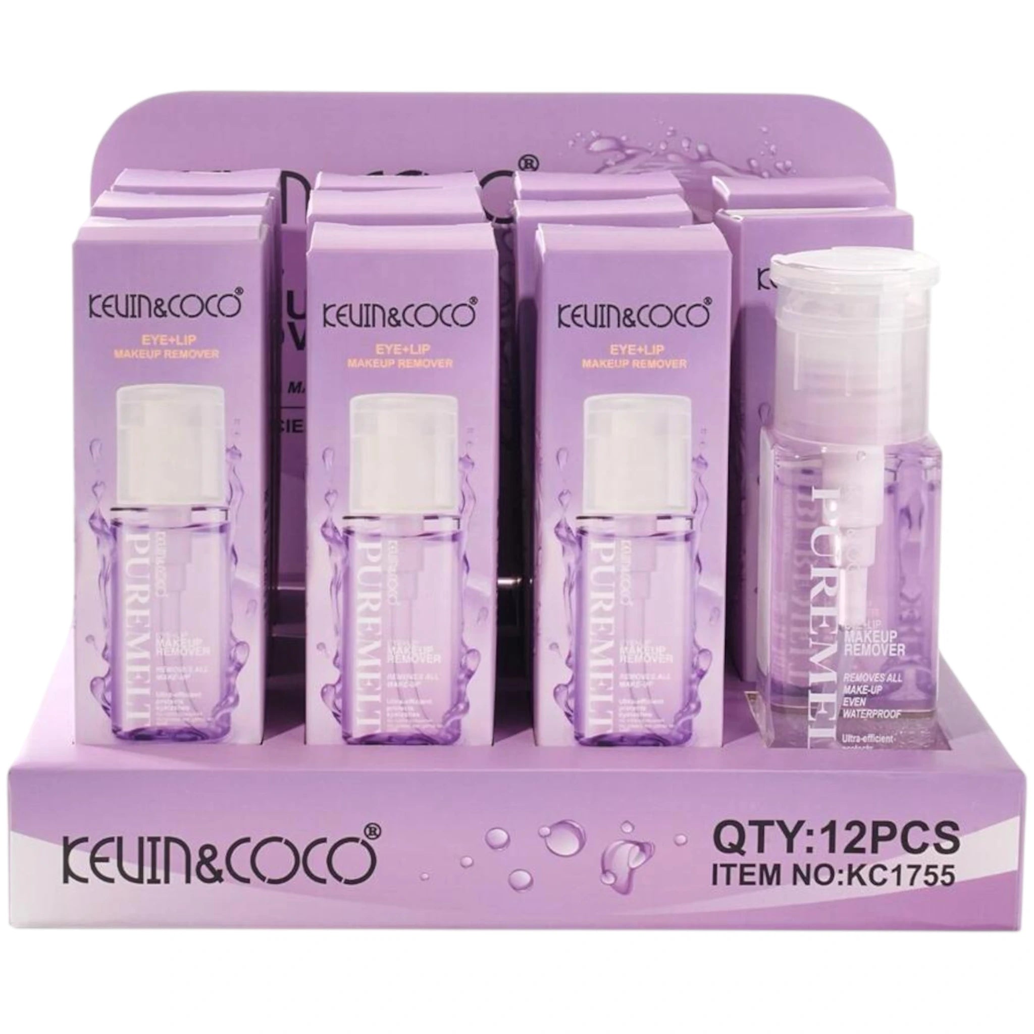 (12-pack) Kevin & Coco Eye + Lip Makeup Remover