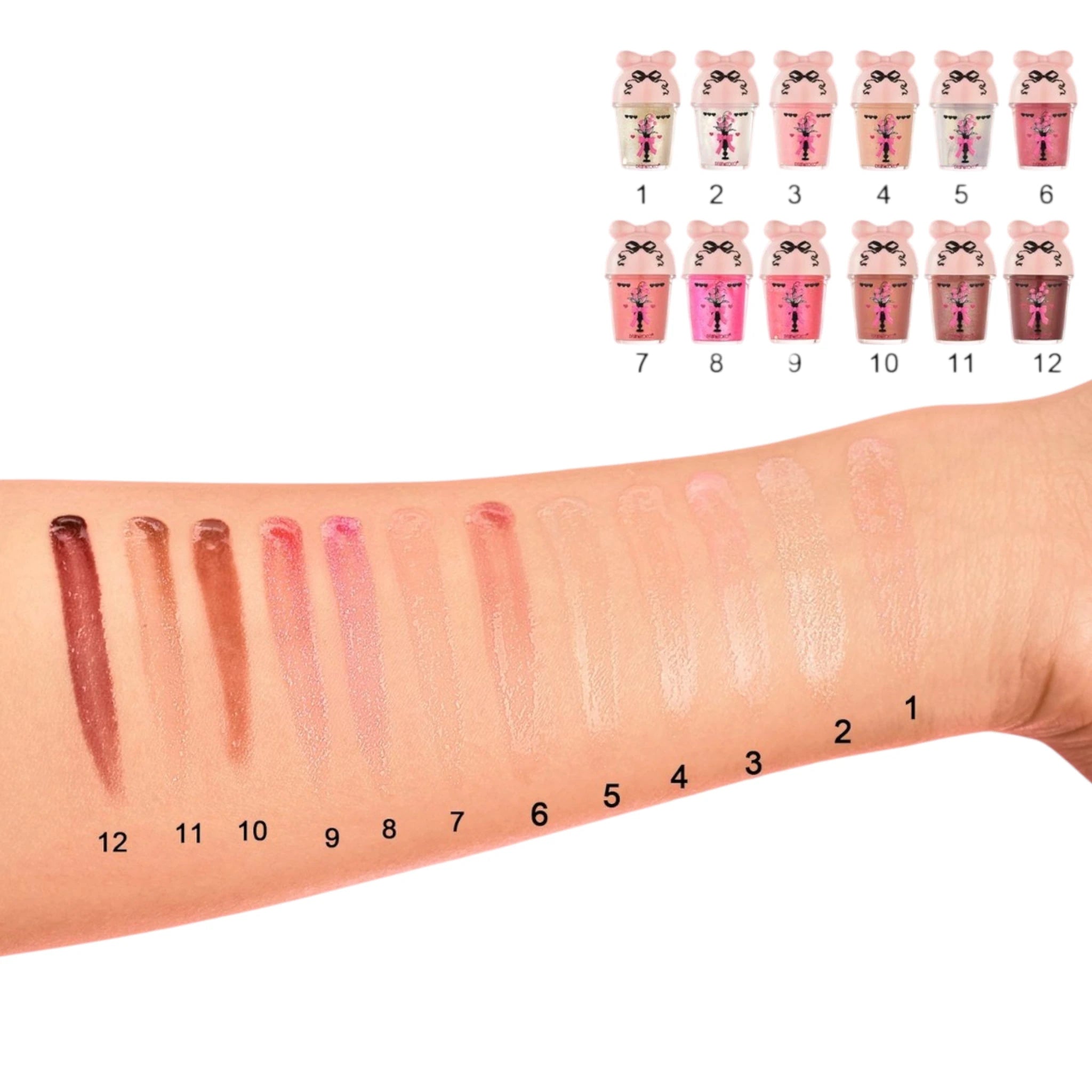 (24-pack) Kevin & Coco Flower Vase Lip Gloss - Thumbnail 3