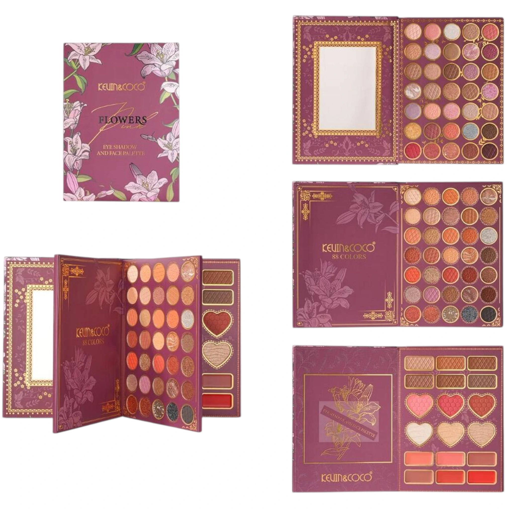 (6-pack) Kevin & Coco Flowers Eyeshadow And Face Palette - Thumbnail 2