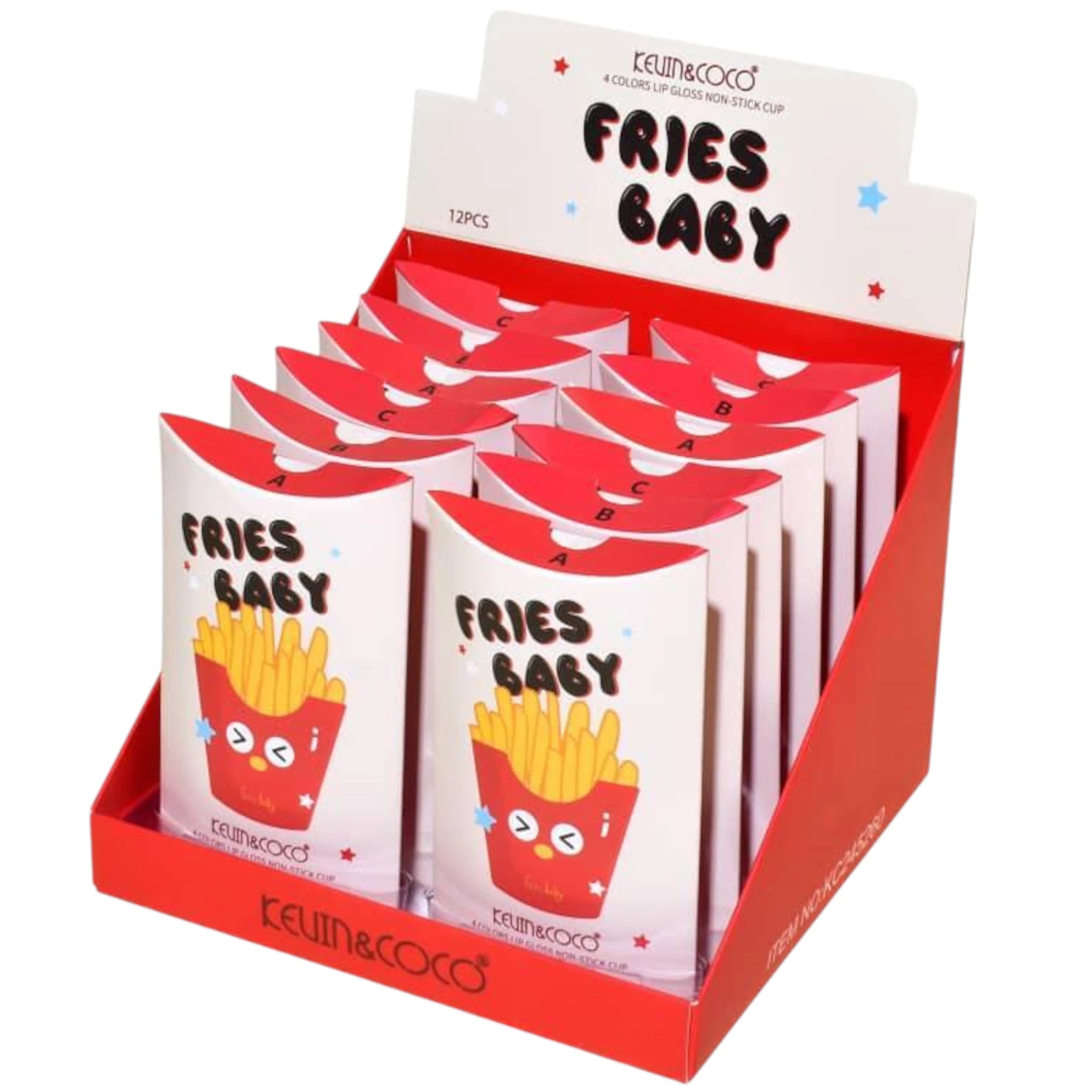 (12-pack) Kevin & Coco Fries Baby Lip Gloss