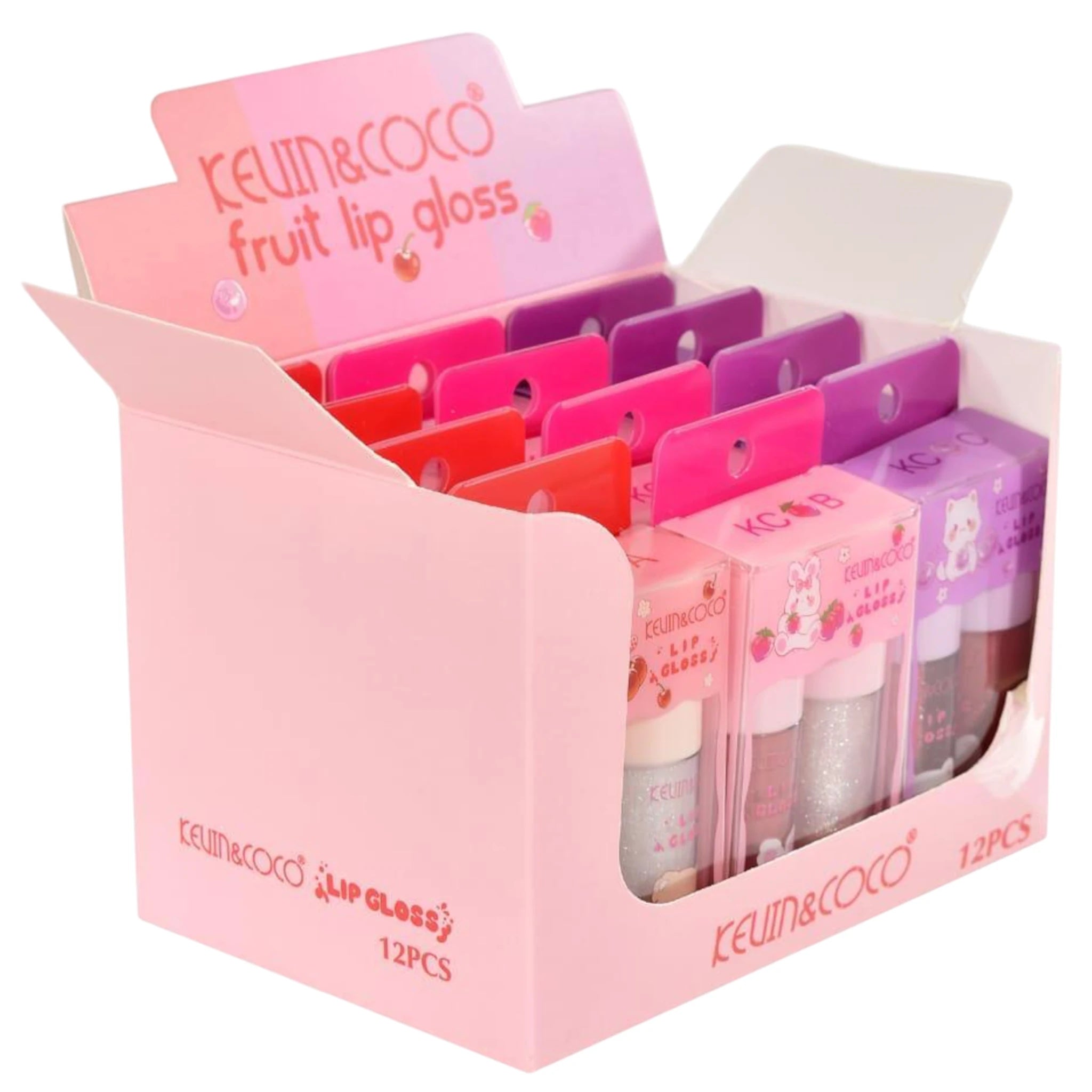 (12-pack) Kevin & Coco Fruit Lip Gloss