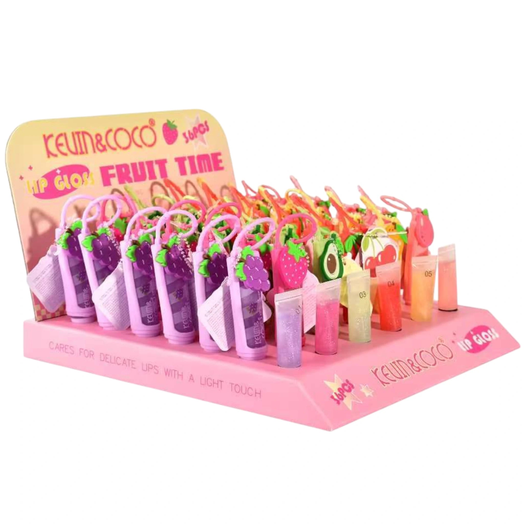 (36-pack) Kevin & Coco Fruit Time Lip Gloss