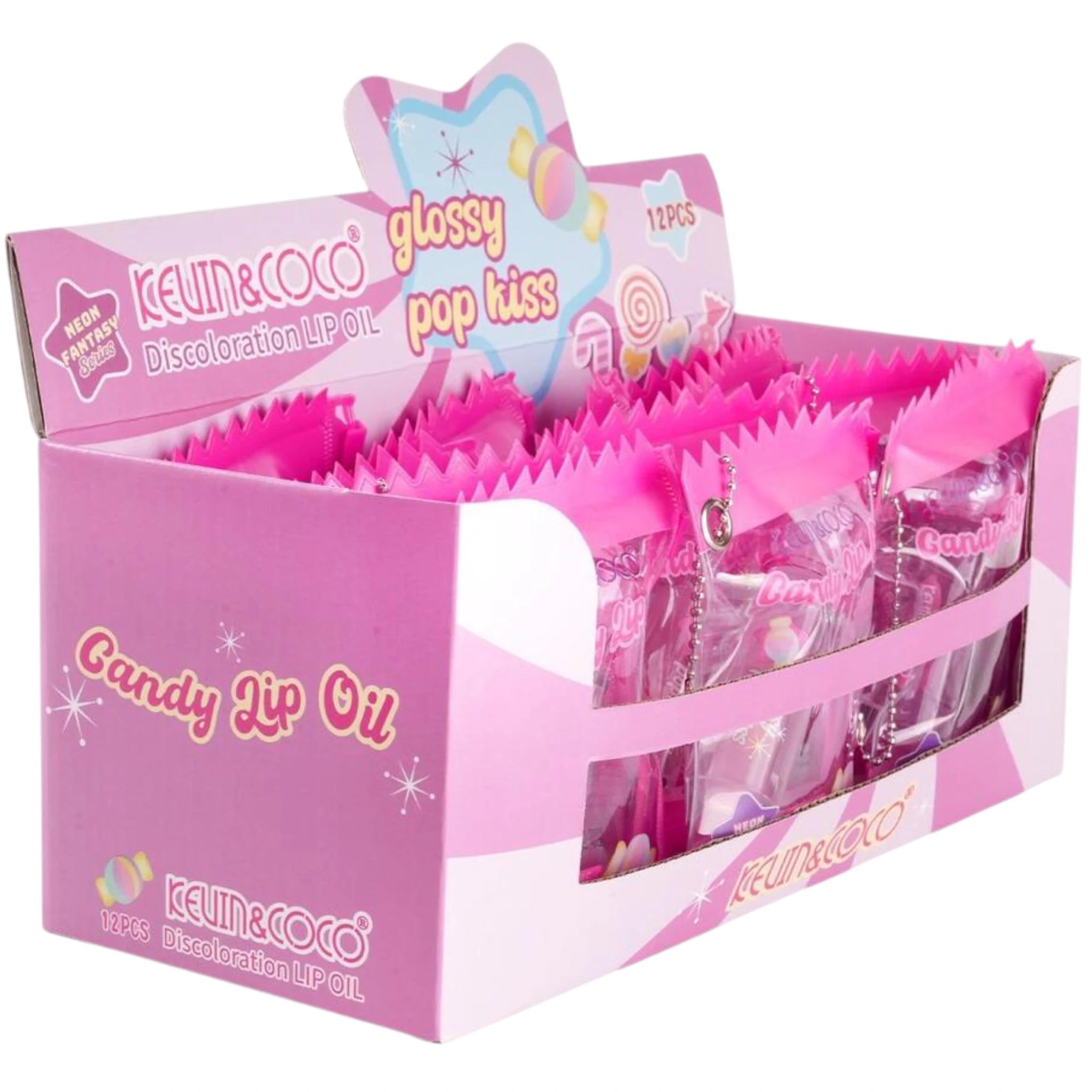 (12-pack) Kevin & Coco Glossy Pop Kiss Ph Lip Oil