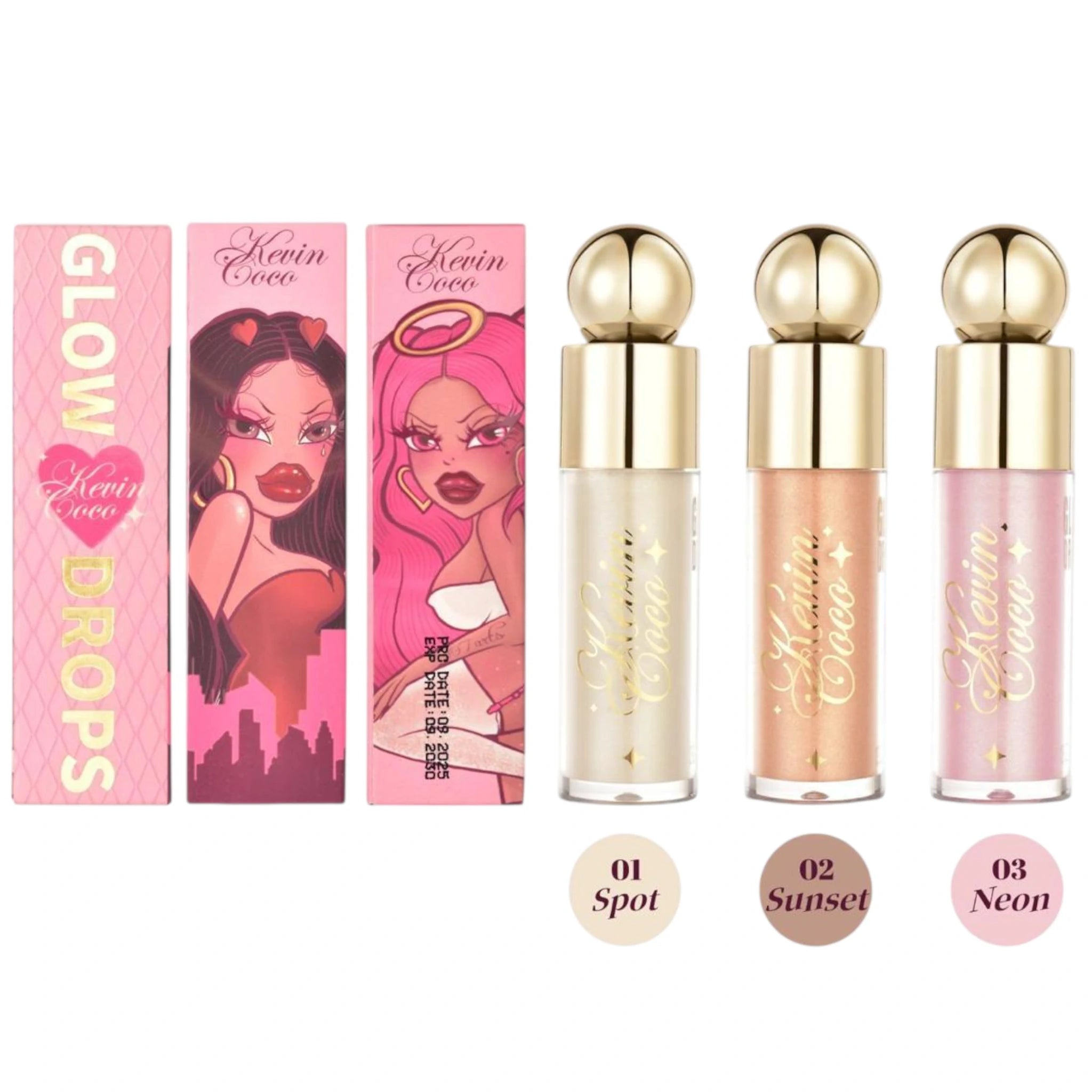 (24-pack) Kevin & Coco Glow Drops Liquid Highlighter - Thumbnail 2