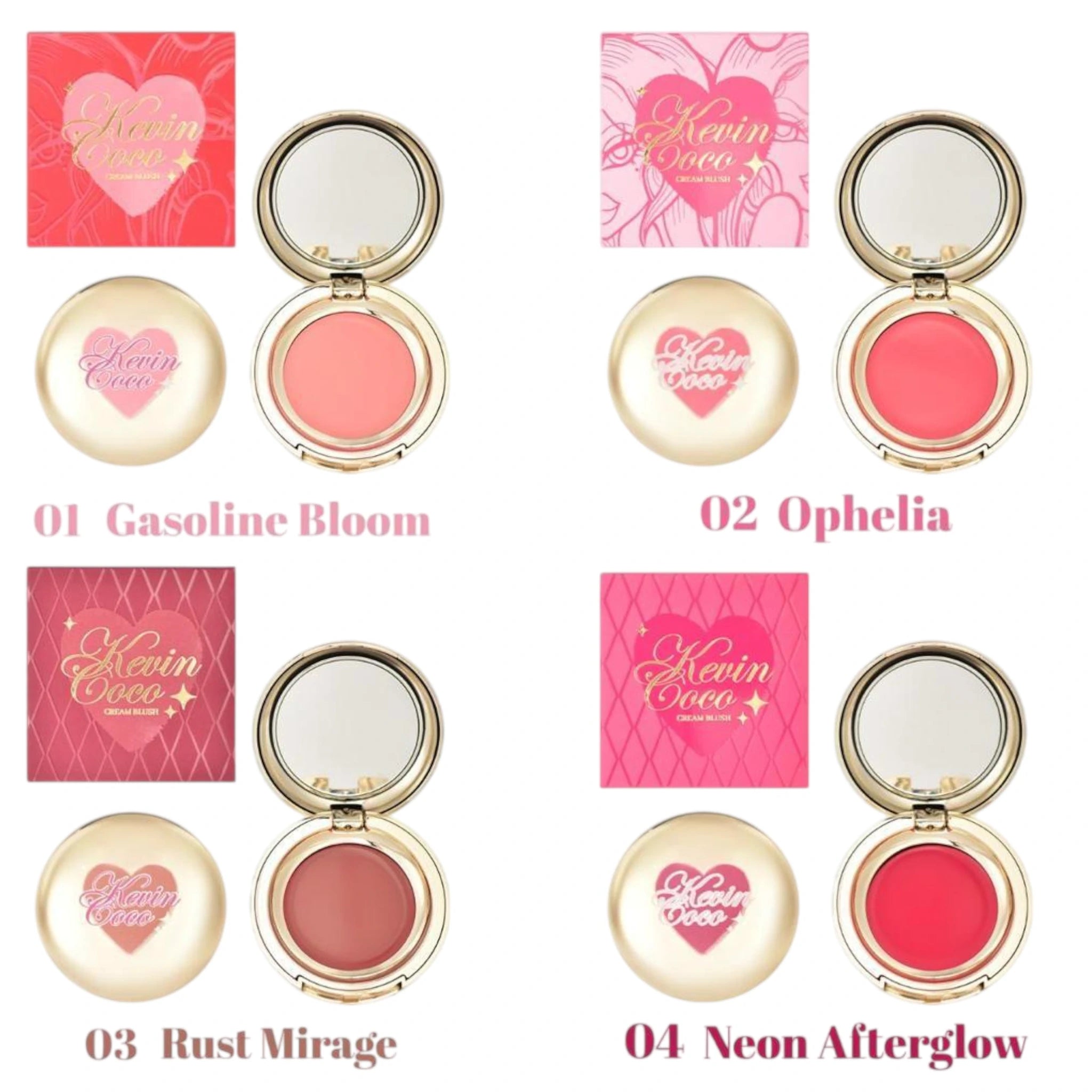 (24-pack) Kevin & Coco Heart Cream Blush - Thumbnail 2
