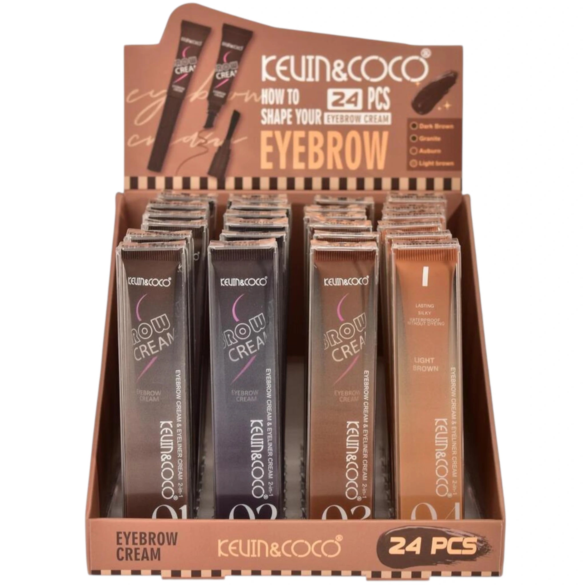 (24-pack) Kevin & Coco How To Shape Your Eyebrow Cream