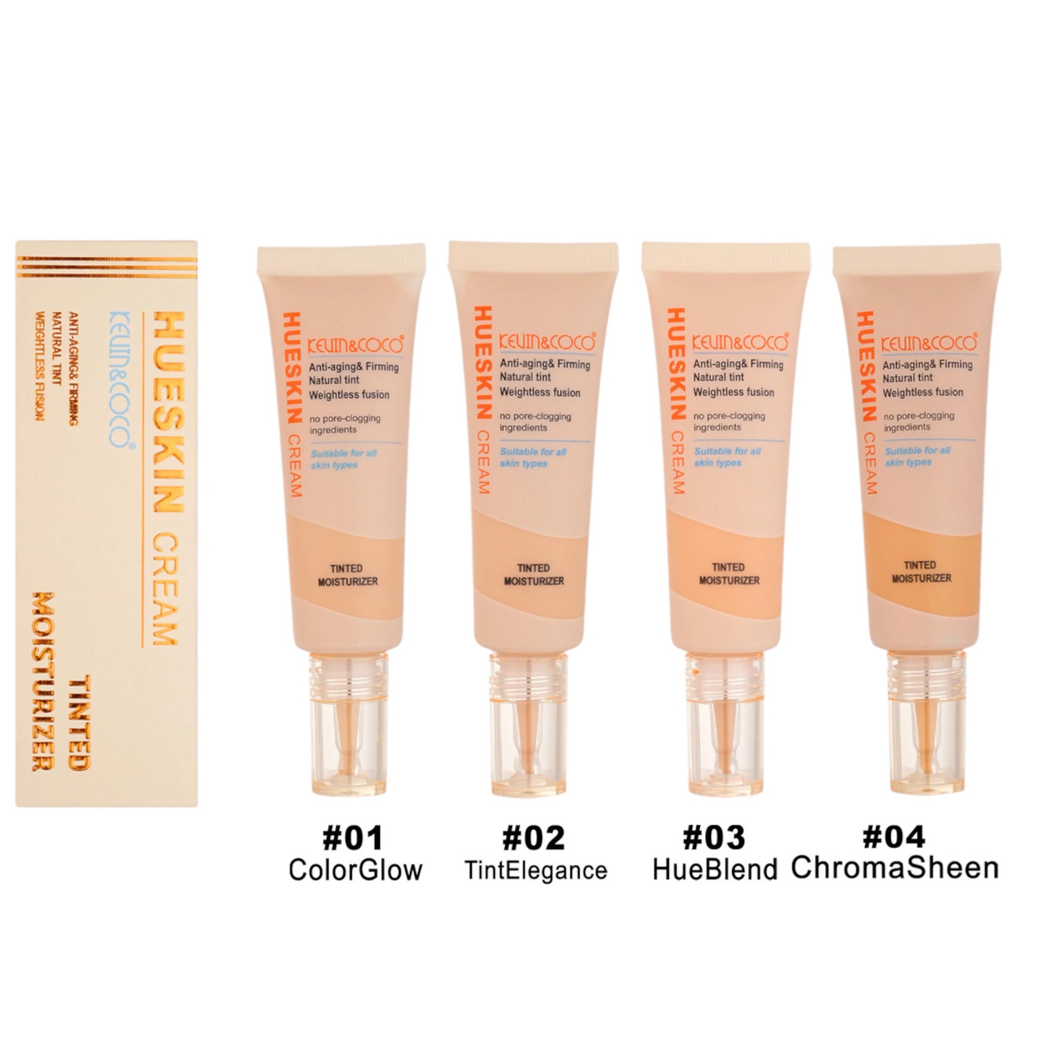 (12-pack) Kevin & Coco Hueskin Bb Cream Tinted Moisturizer - Thumbnail 2