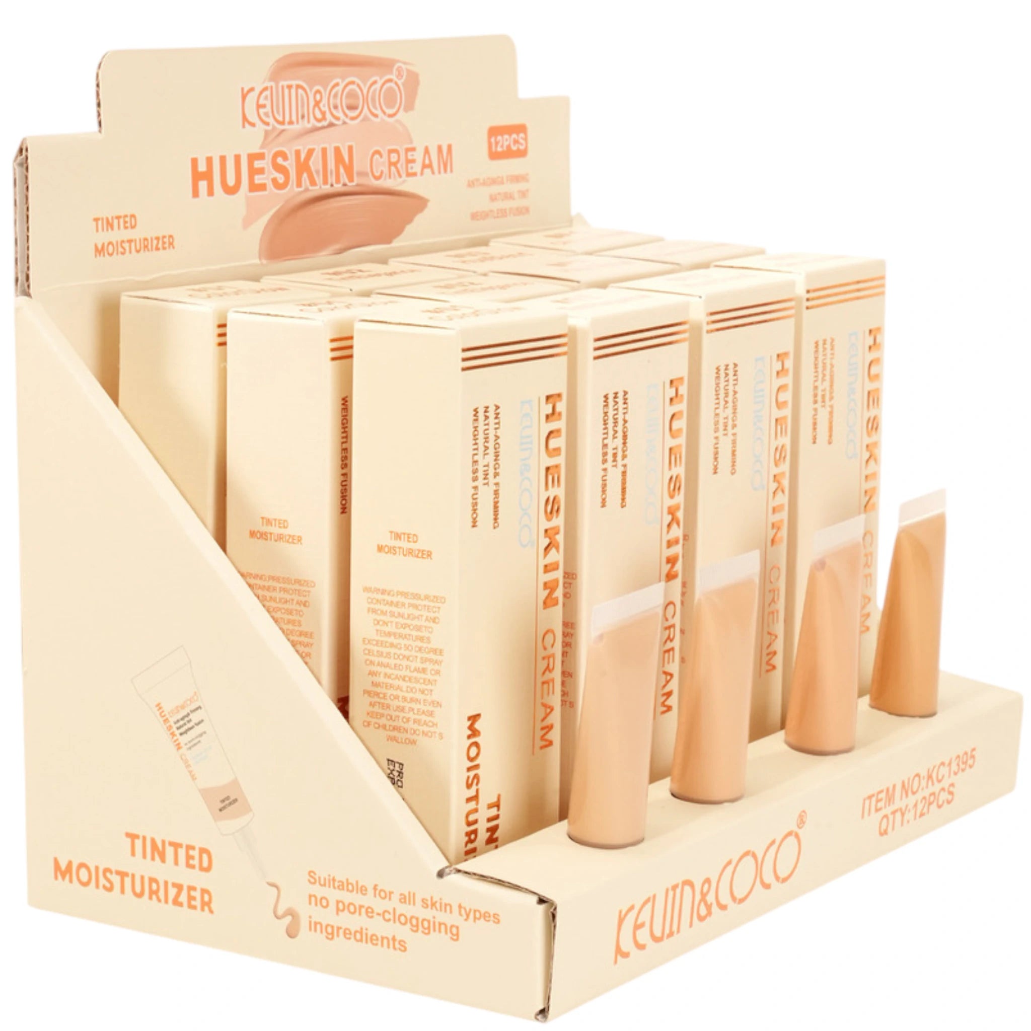 (12-pack) Kevin & Coco Hueskin Bb Cream Tinted Moisturizer - Thumbnail 3