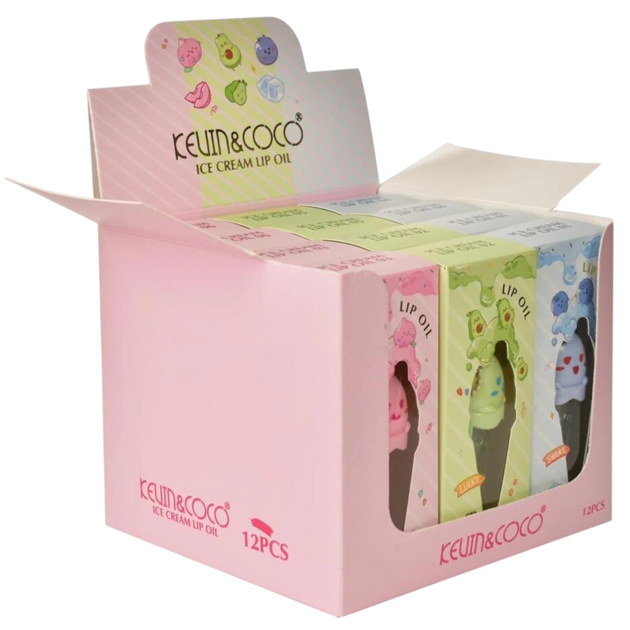(12-pack) Kevin & Coco Ice Cream Lip Oil