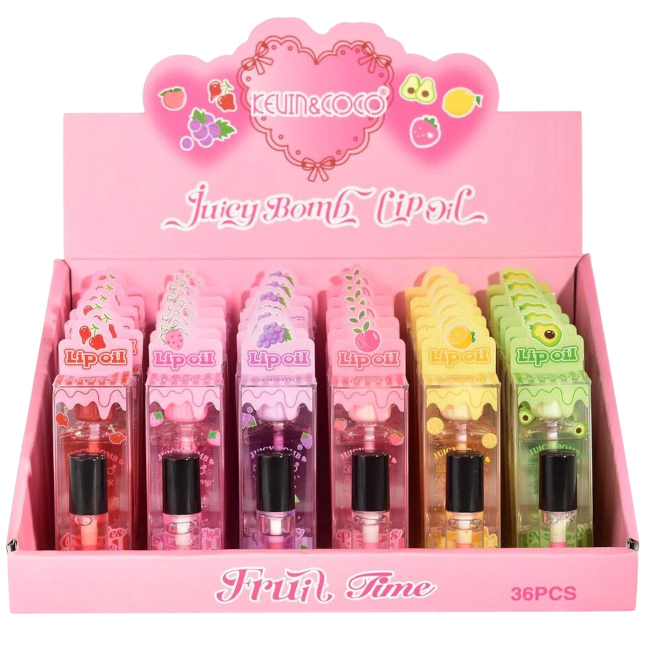 (36-pack) Kevin & Coco Juicy Bomb Lip Oil