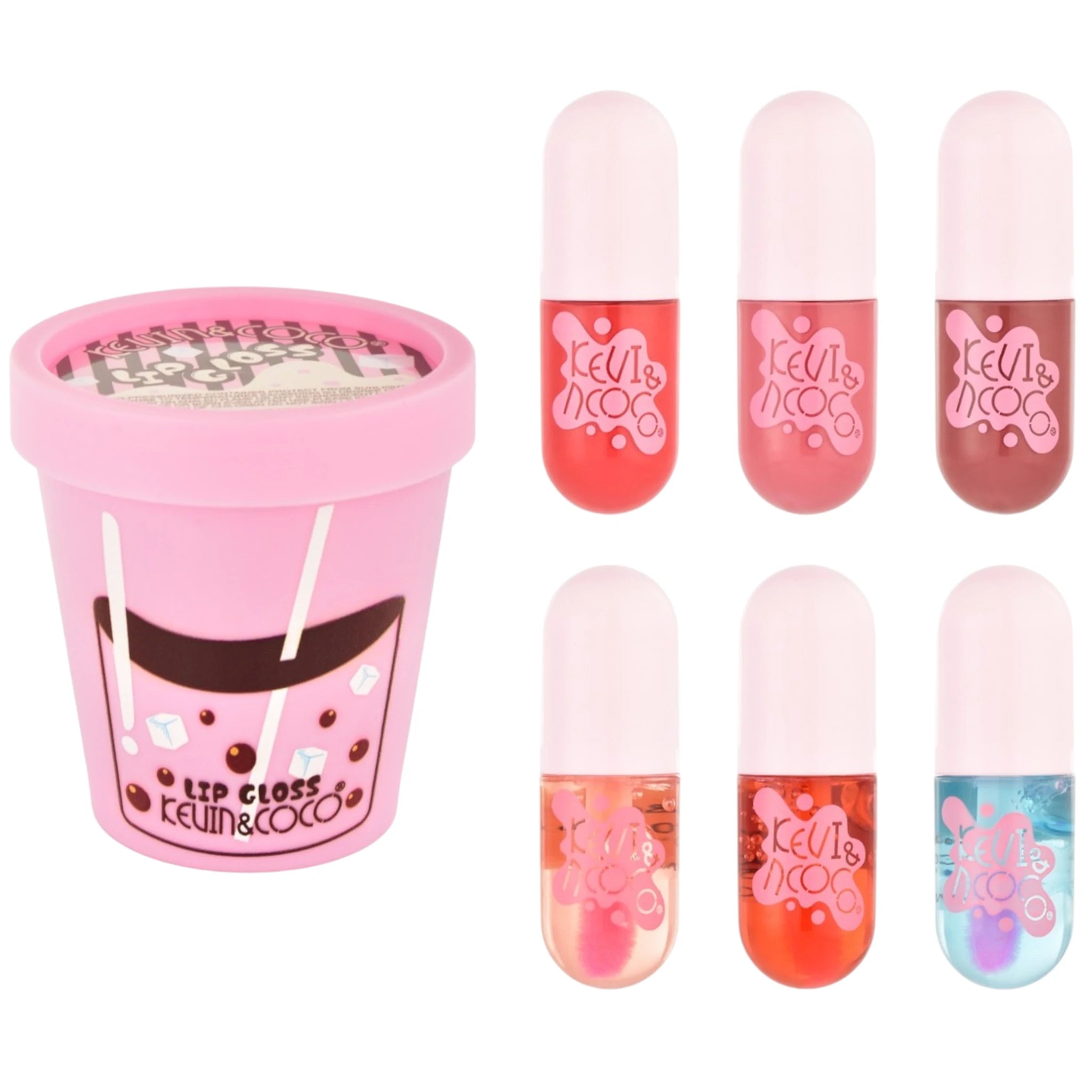 (6-pack) Kevin & Coco Lip Gloss 6 Piece Kit - Thumbnail 2