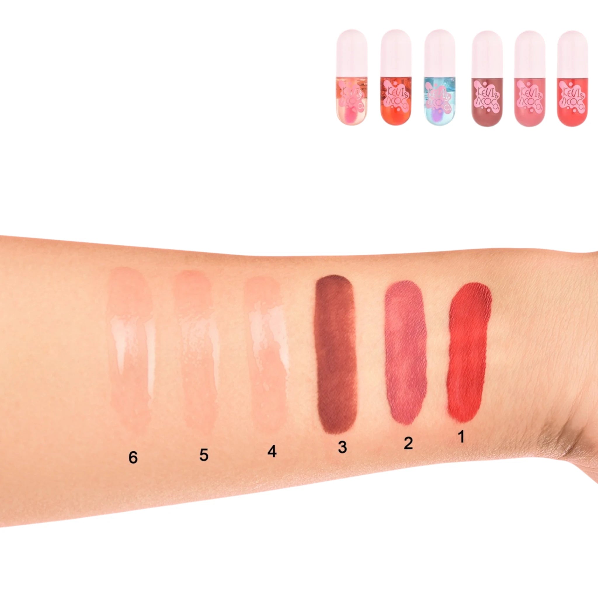 (6-pack) Kevin & Coco Lip Gloss 6 Piece Kit - Thumbnail 3