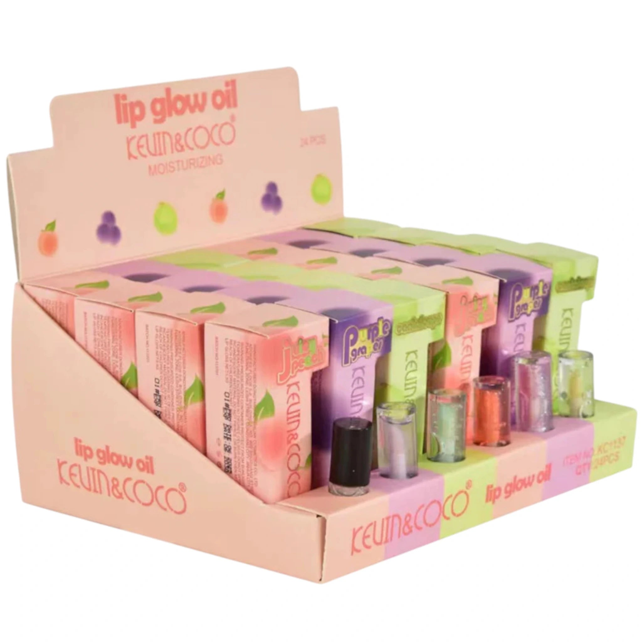 (24-pack) Kevin & Coco Lip Glow Oil Moisturizing