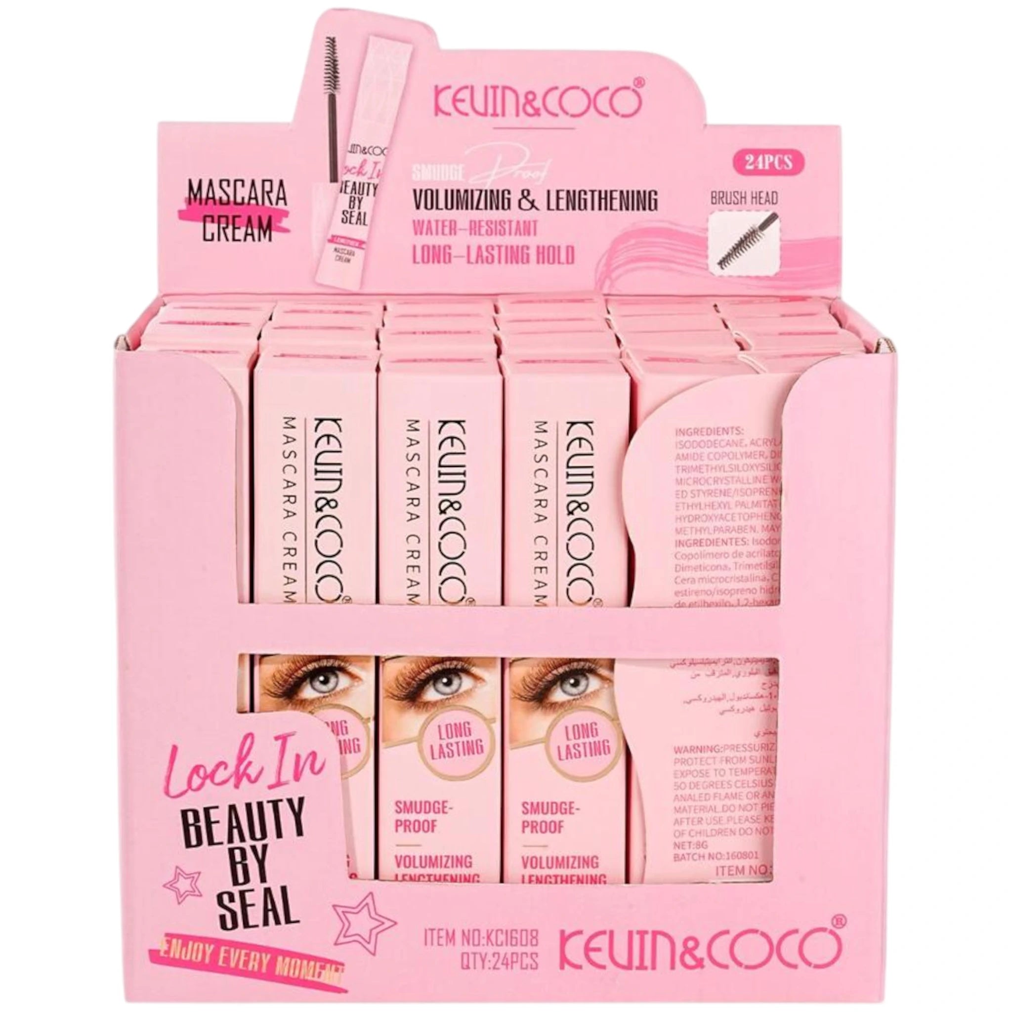 (24-pack) Kevin & Coco Lock In Beauty By Seal - Mascara Cream