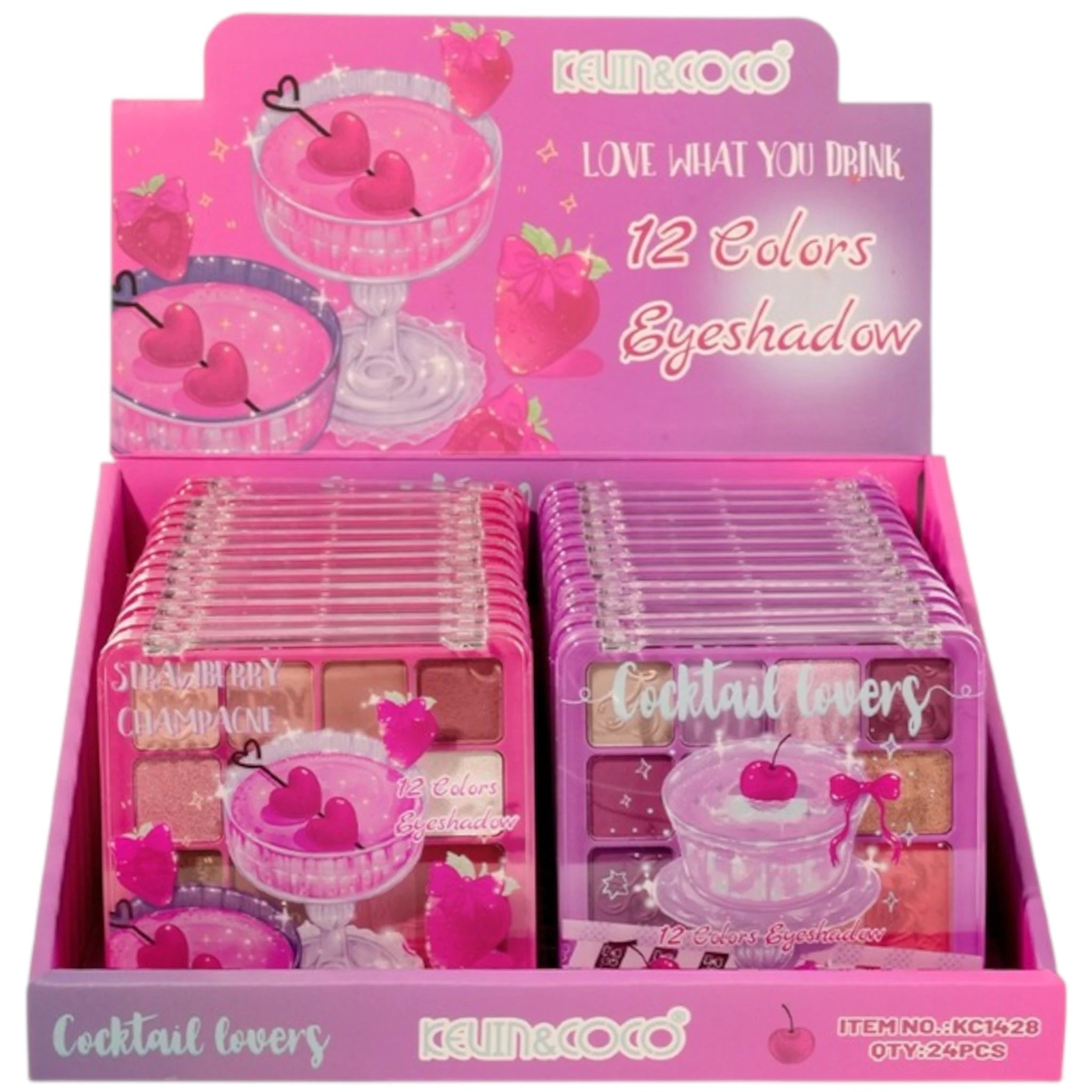 (24-pack) Kevin & Coco Love What You Drink Eyeshadow Palette