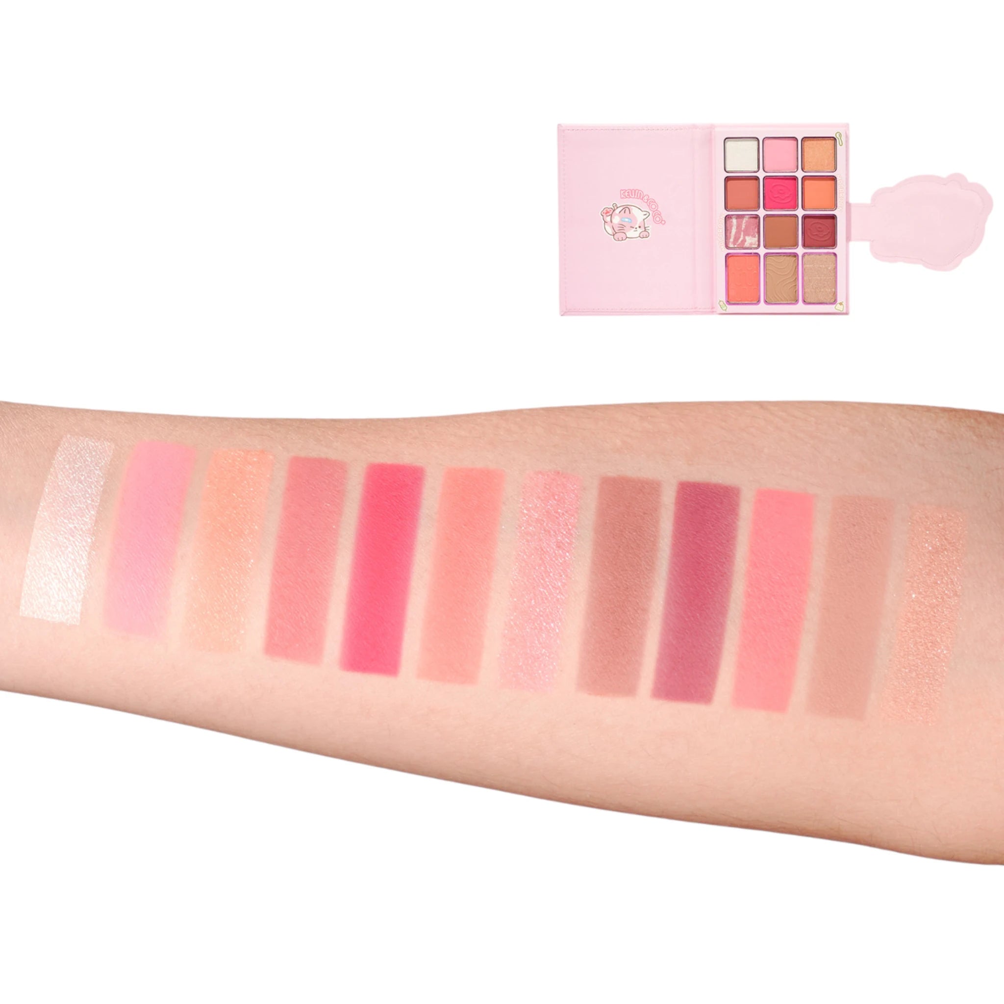 (6-pack) Kevin & Coco Macaroon Eyeshadow Palette With Brushes - Thumbnail 3