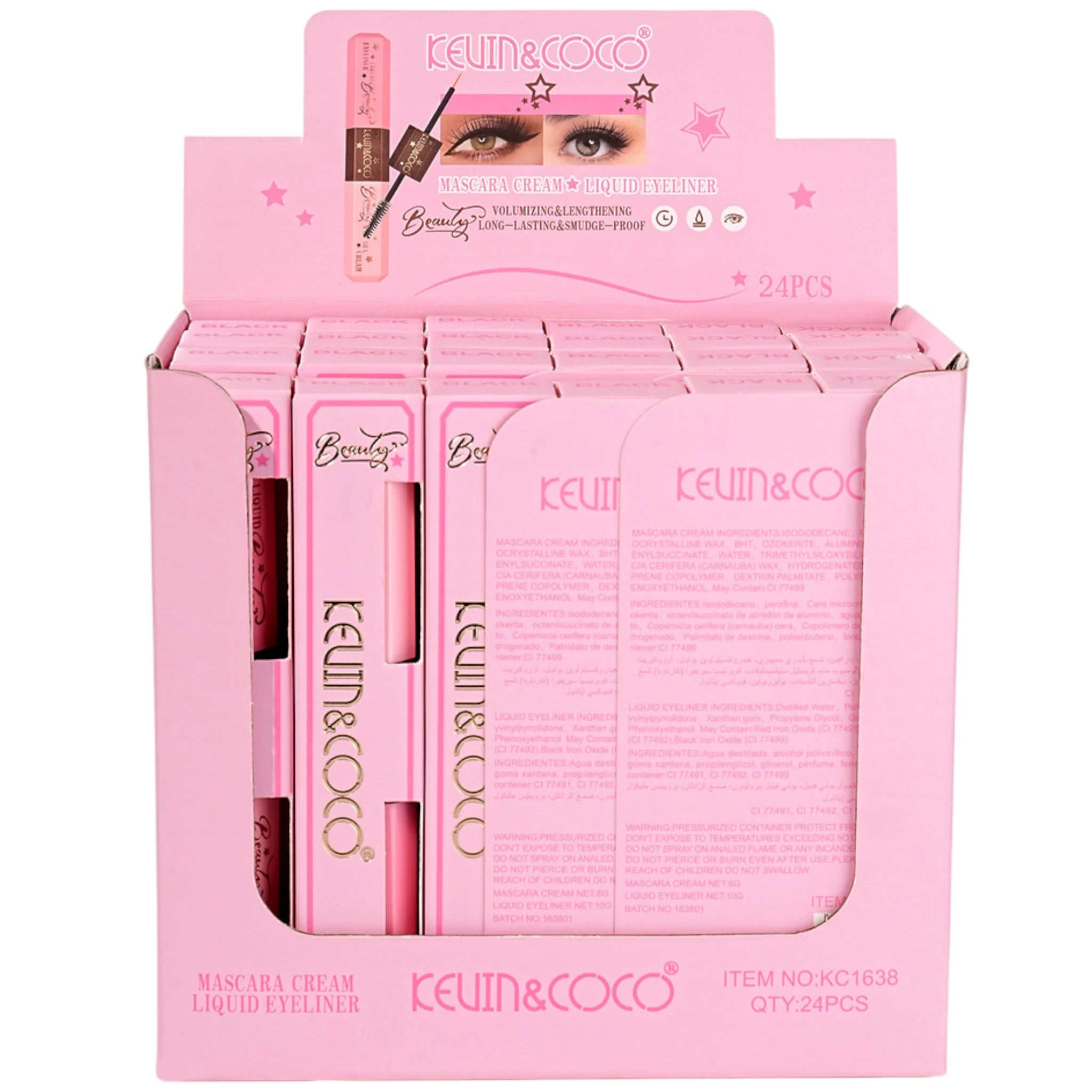 (24-pack) Kevin & Coco Mascara & Liquid Eyeliner - Thumbnail 2