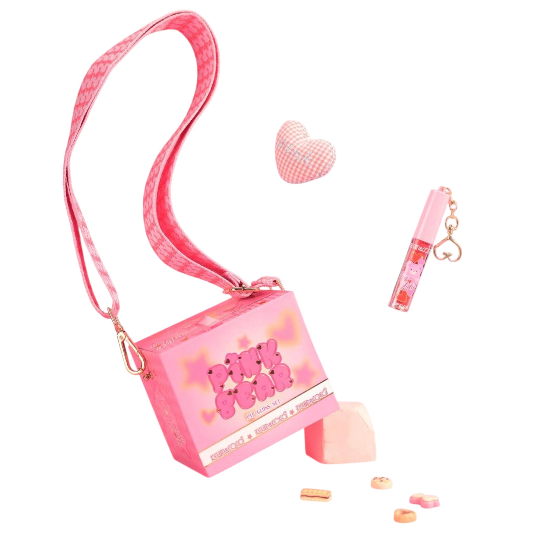 (6-pack) Kevin & Coco Pink Bear Box Lip Gloss (Set) - Thumbnail 3